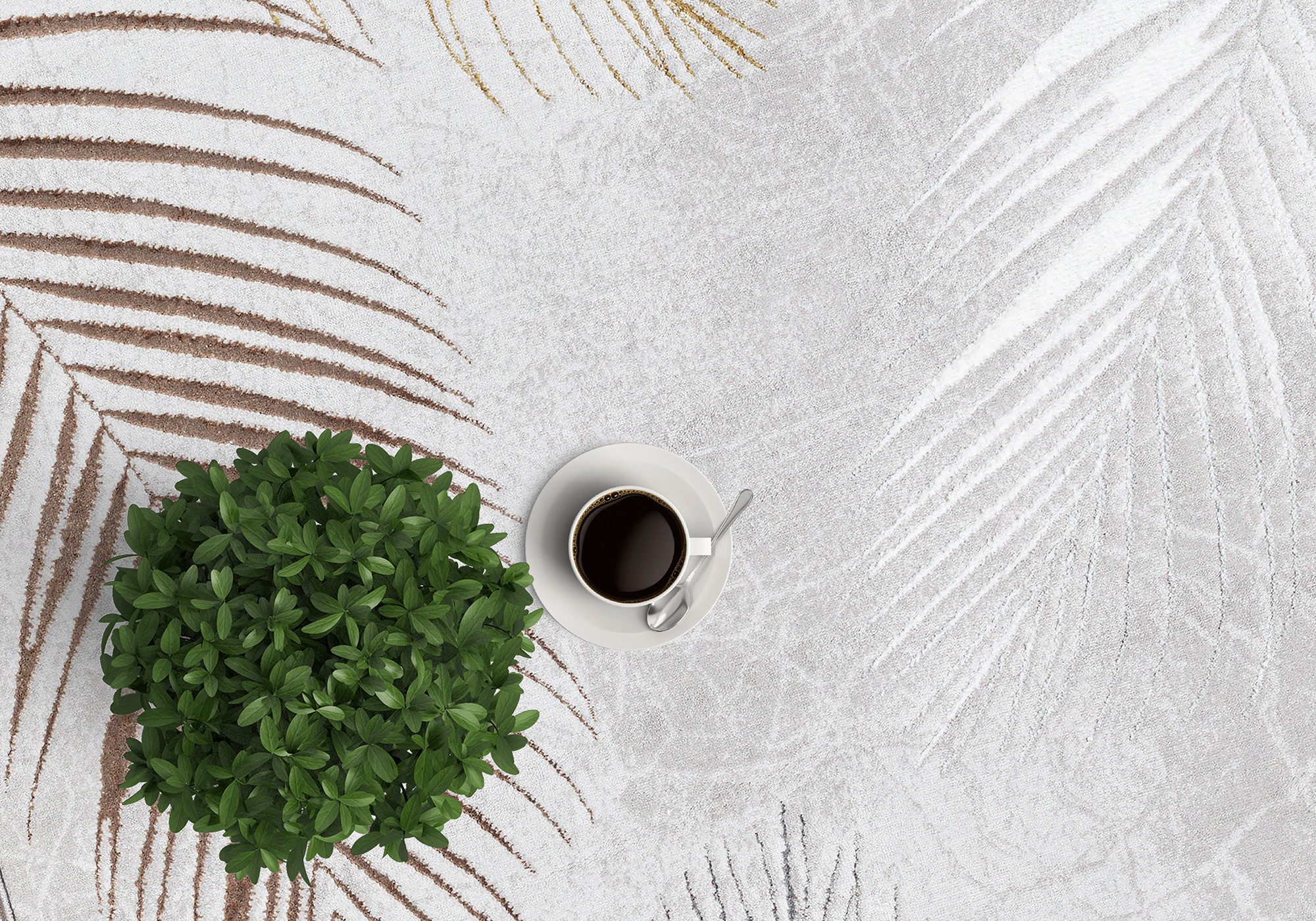 The carpet Vloerkleed Mila moderne woonkamer tapijt met elegant glanzende pool