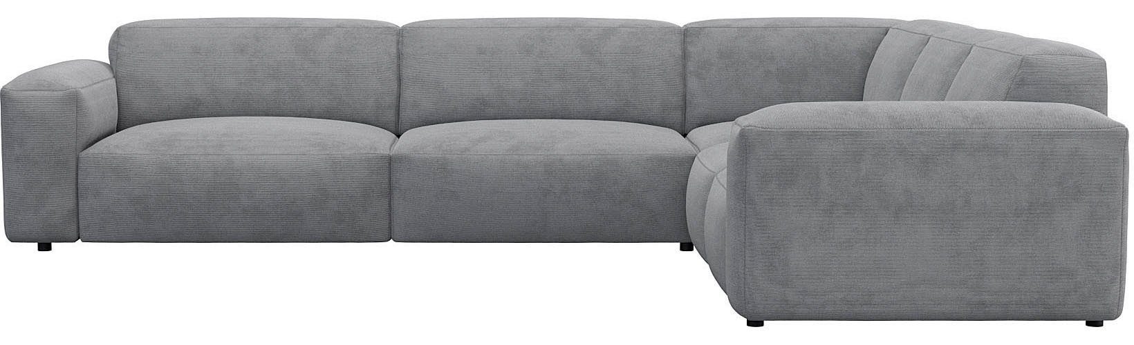 FLEXLUX Hoekbank Lucera, super comfortabel door hoogwaardige zitconstructie met koudschuim