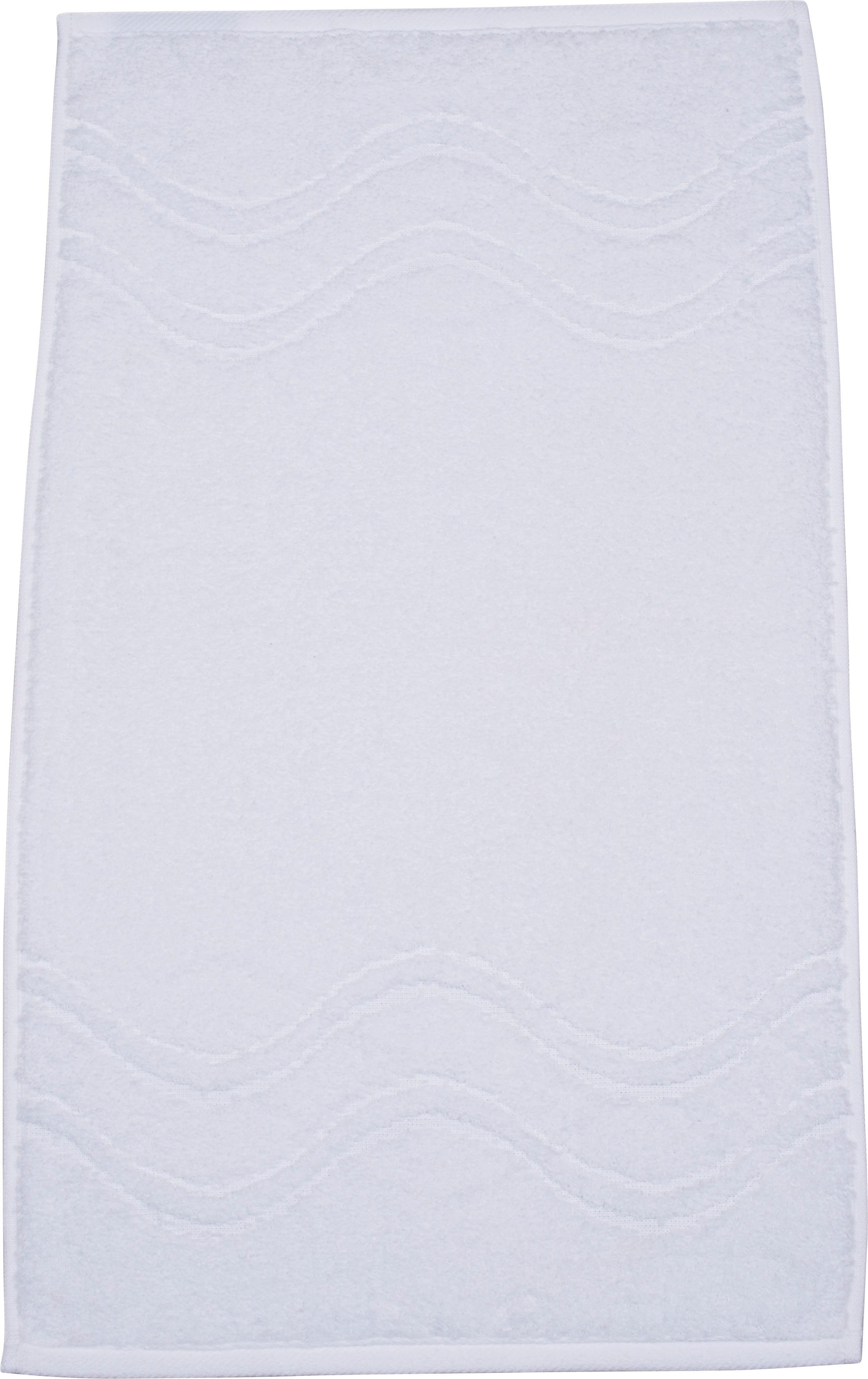 ROSS Gastendoek Cashmere feeling met golven-randdessin (6-delig)