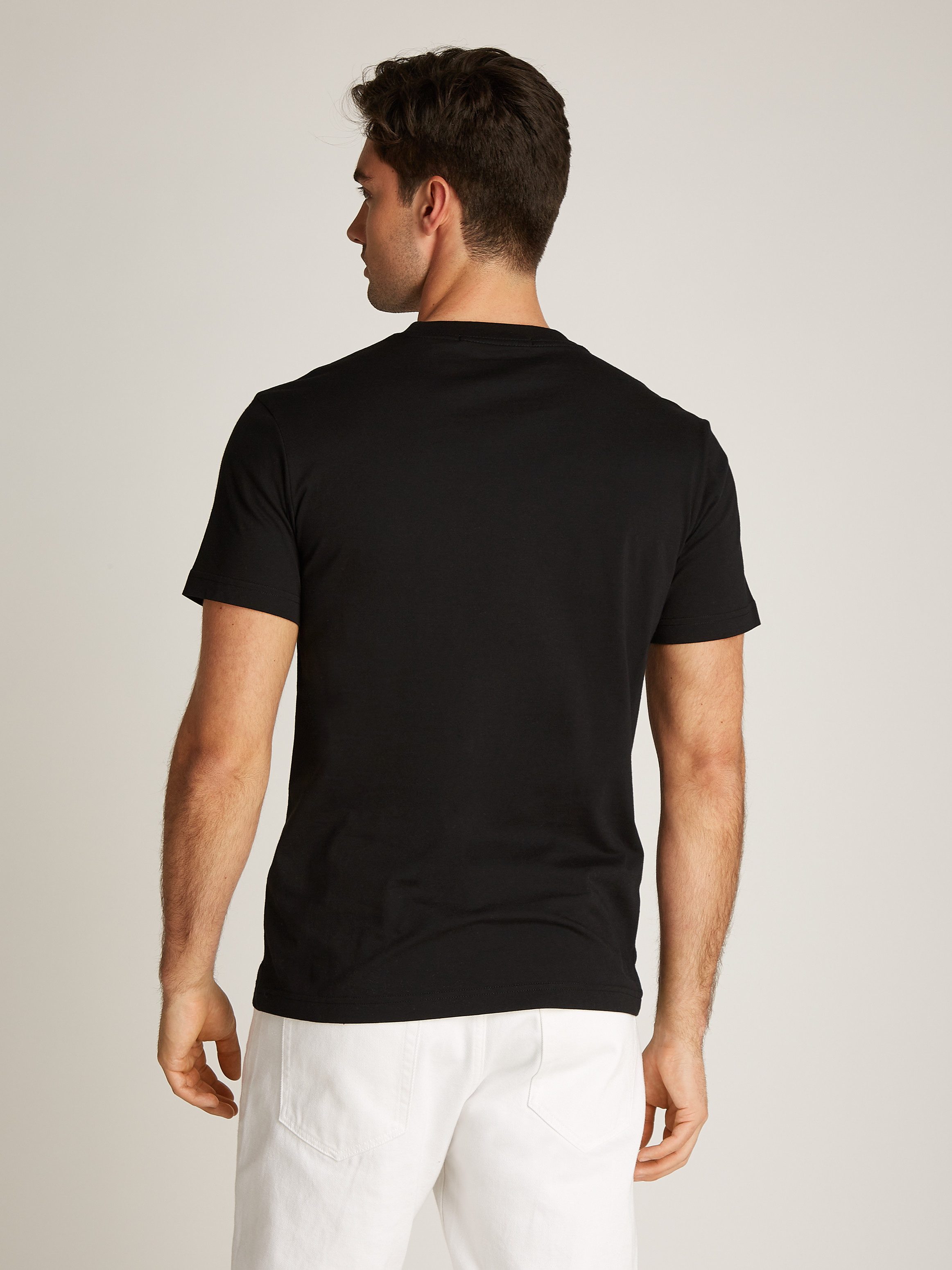 Calvin Klein T-shirt GRID BOX TEE met gestempeld logo