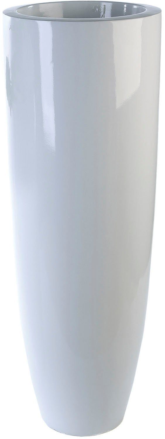Casablanca by Gilde Sierpot Conus (1 stuk) vazen & bloempotten maat 36 cm x 92 cm x 36 cm wit