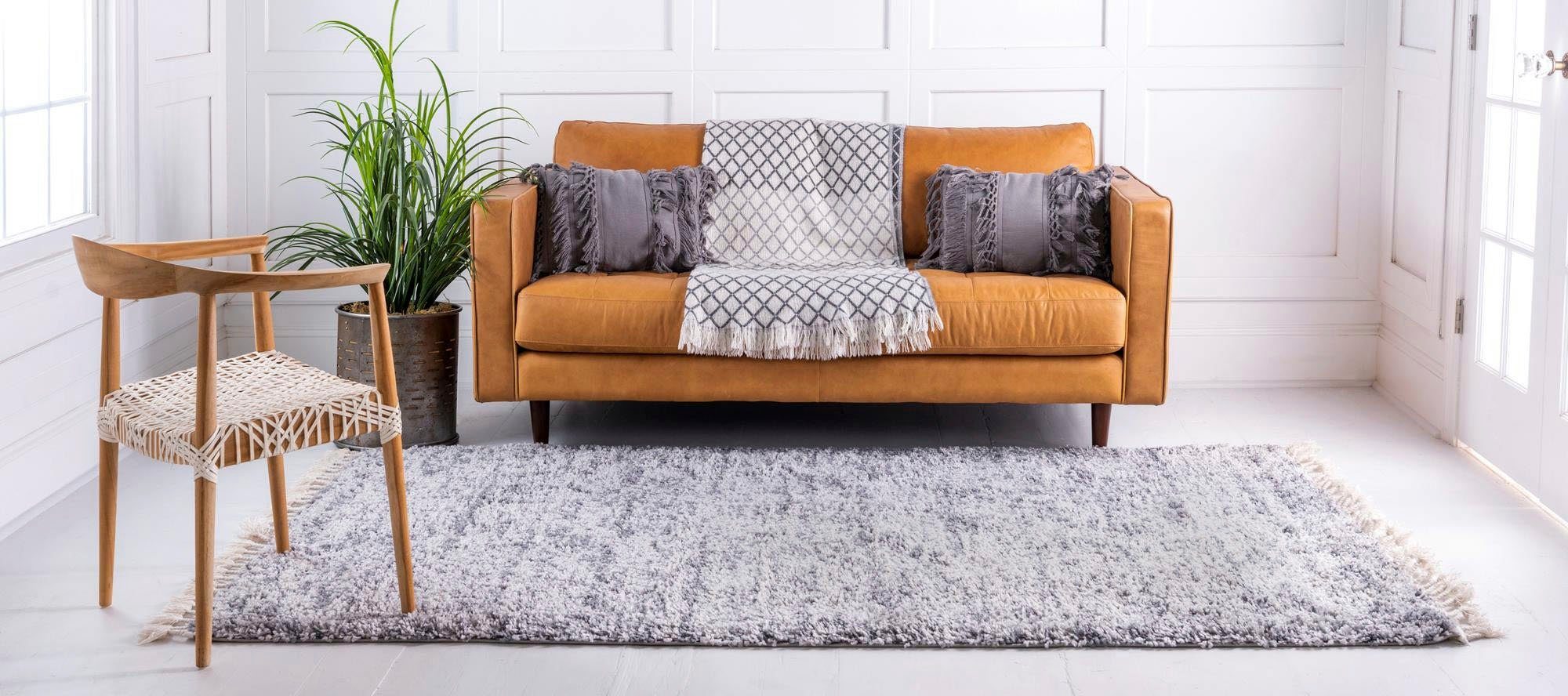 Myflair Möbel & Accessoires Hoogpolig vloerkleed Top shag voorraadopruiming geweven, gemêleerde look, zacht & behaaglijk, met franje