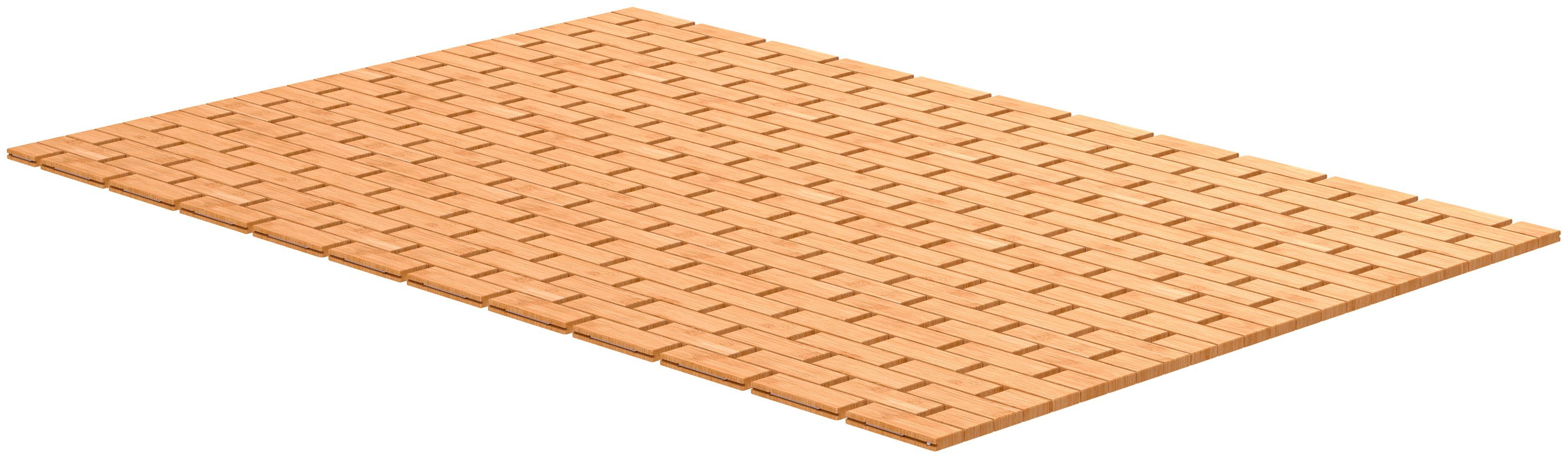 Eisl Badmat exclusieve badmat voor douche, spa, sauna, 70 x 50 cm (1 stuk) badmatten bruin