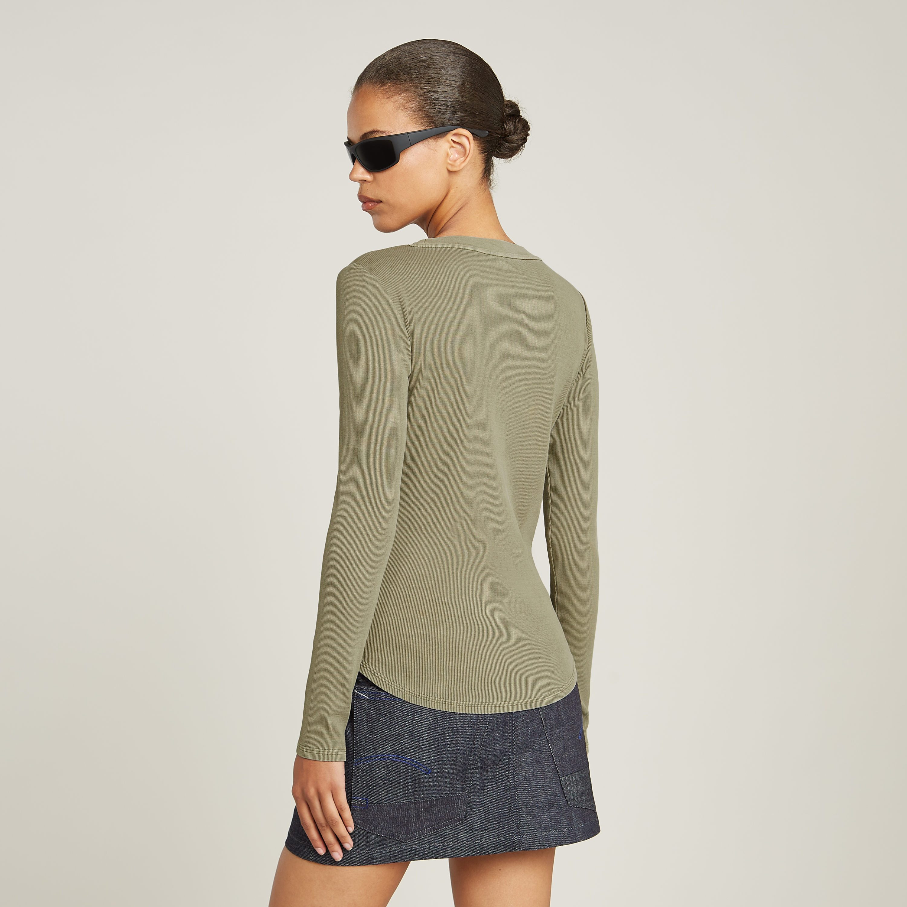 G-Star RAW Shirt met lange mouwen Tops Overdyed slim