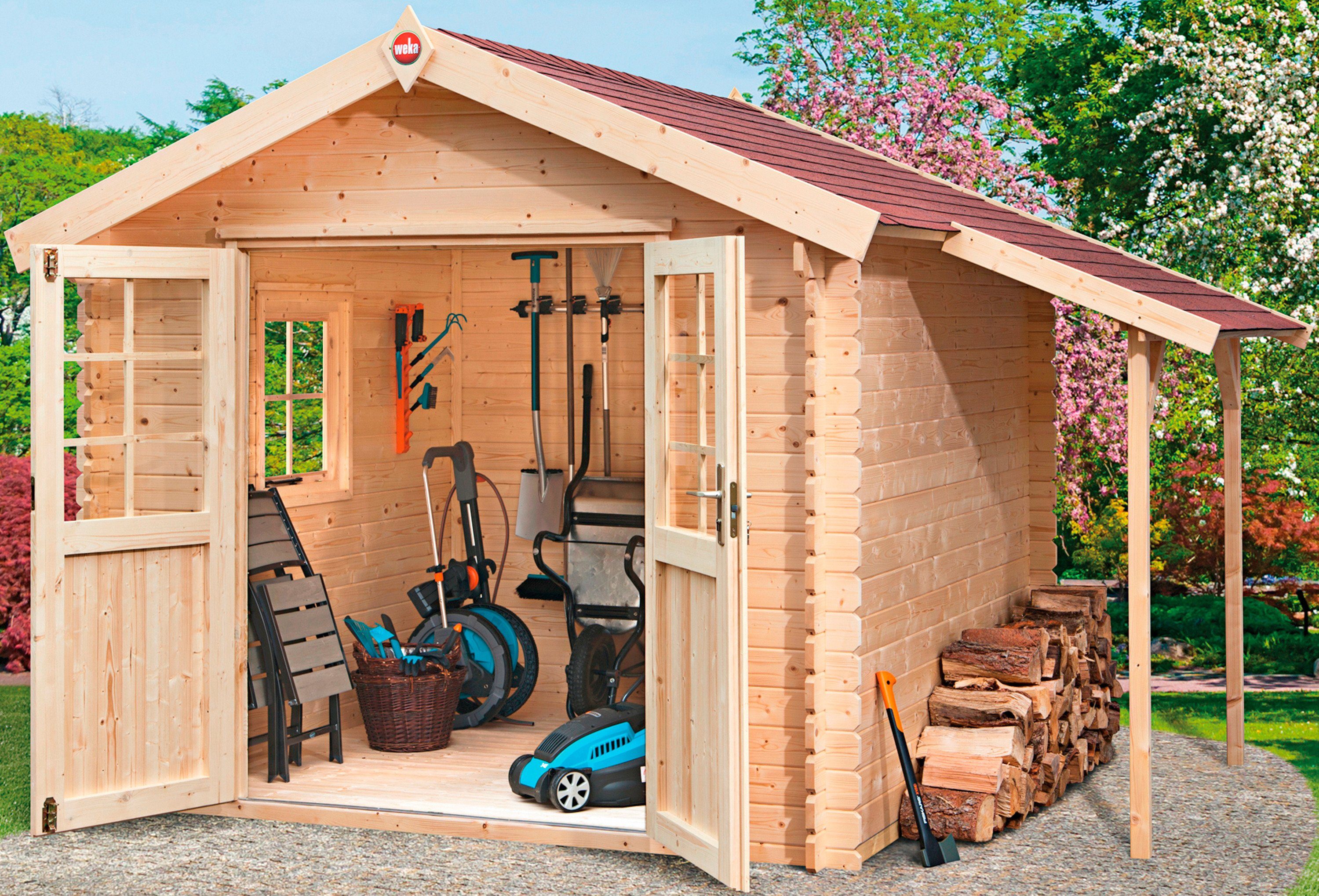 weka Tuinhuisje Jens Maat 2 (set) houten tuinhuisjes beige