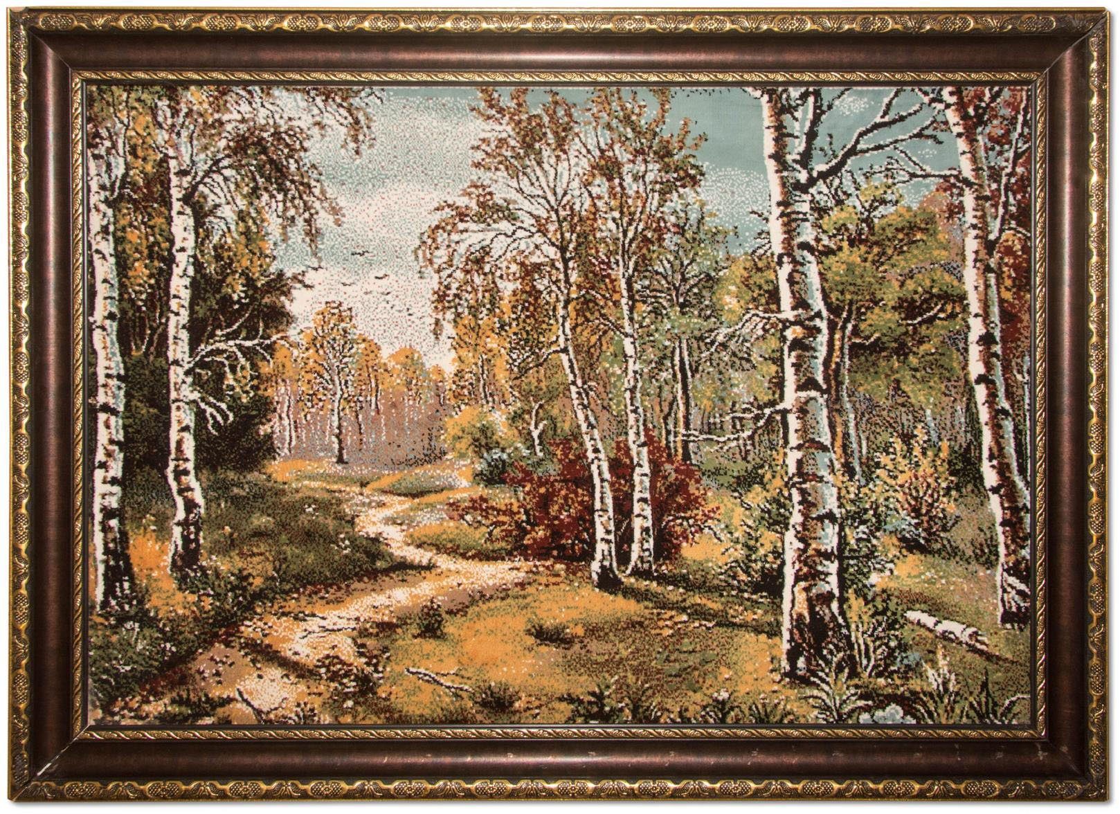 morgenland Wandtapijt Schilderij-kleed figuratief 110 x 82 cm bijzonder zacht door microvezel