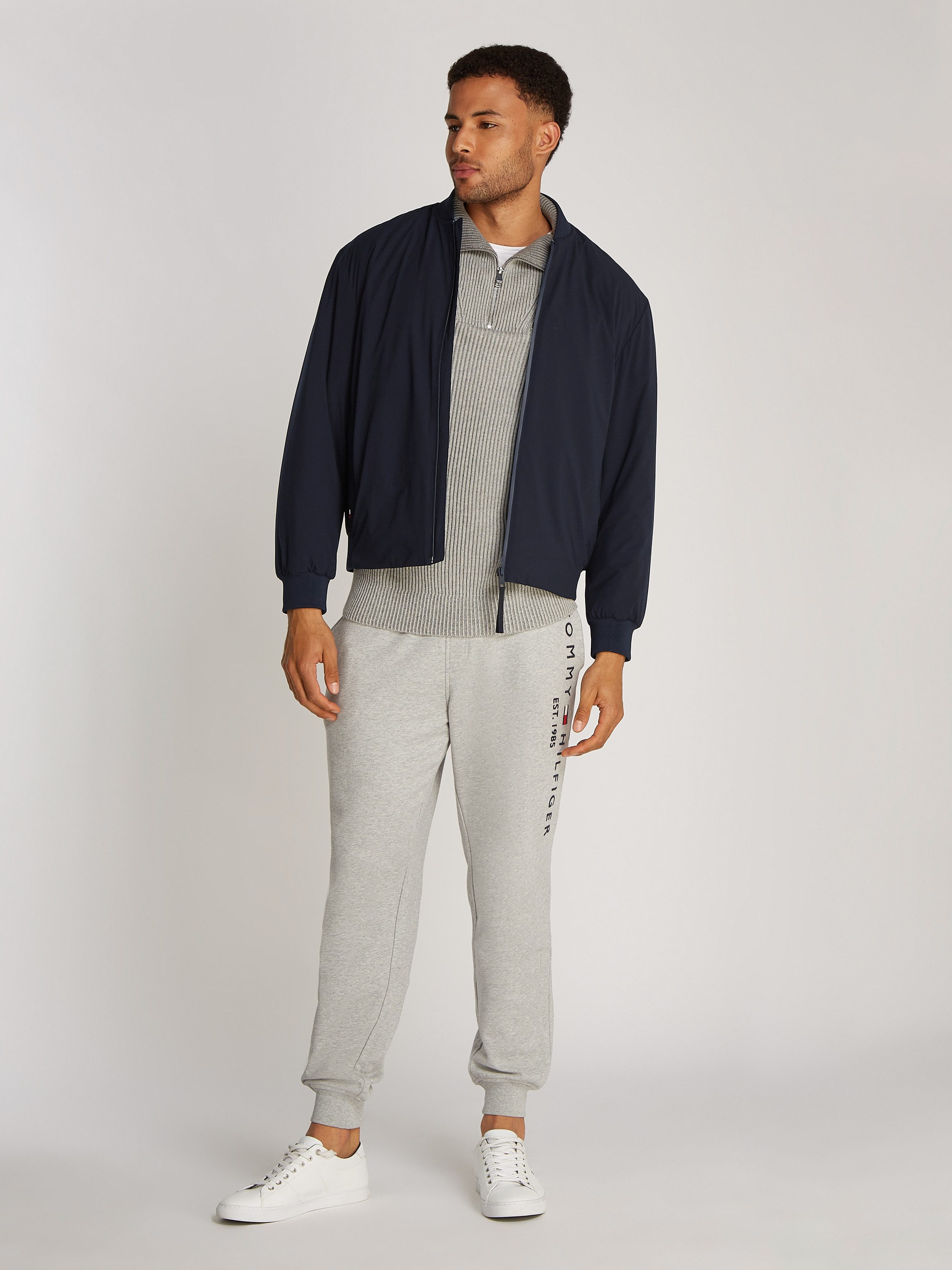 Tommy Hilfiger Bomberjack Tech Bomber met waterafstotende ritssluiting