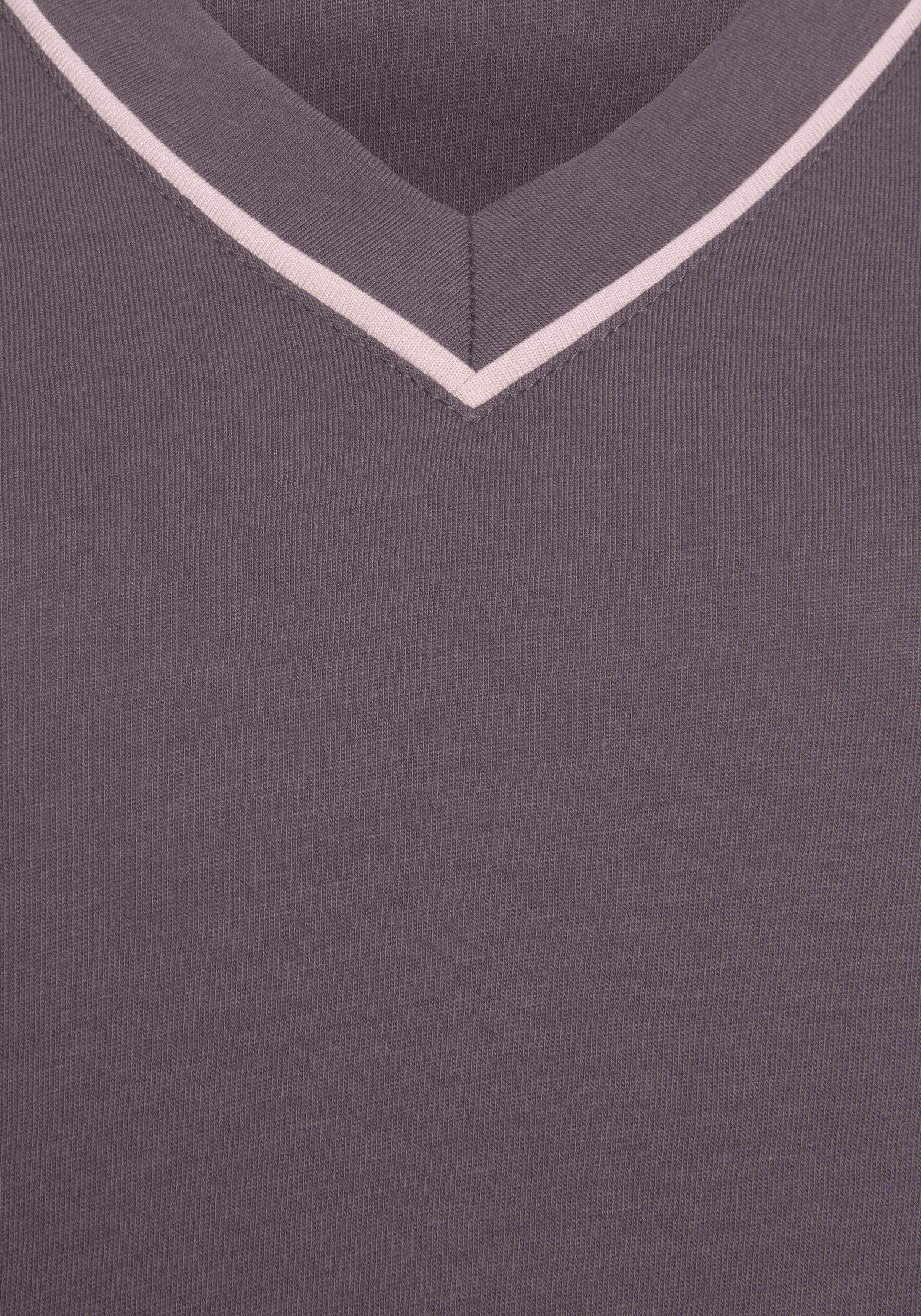 Vivance Dreams Pyjama met contrasterende paspel-details (2-delig, 1 stuk)