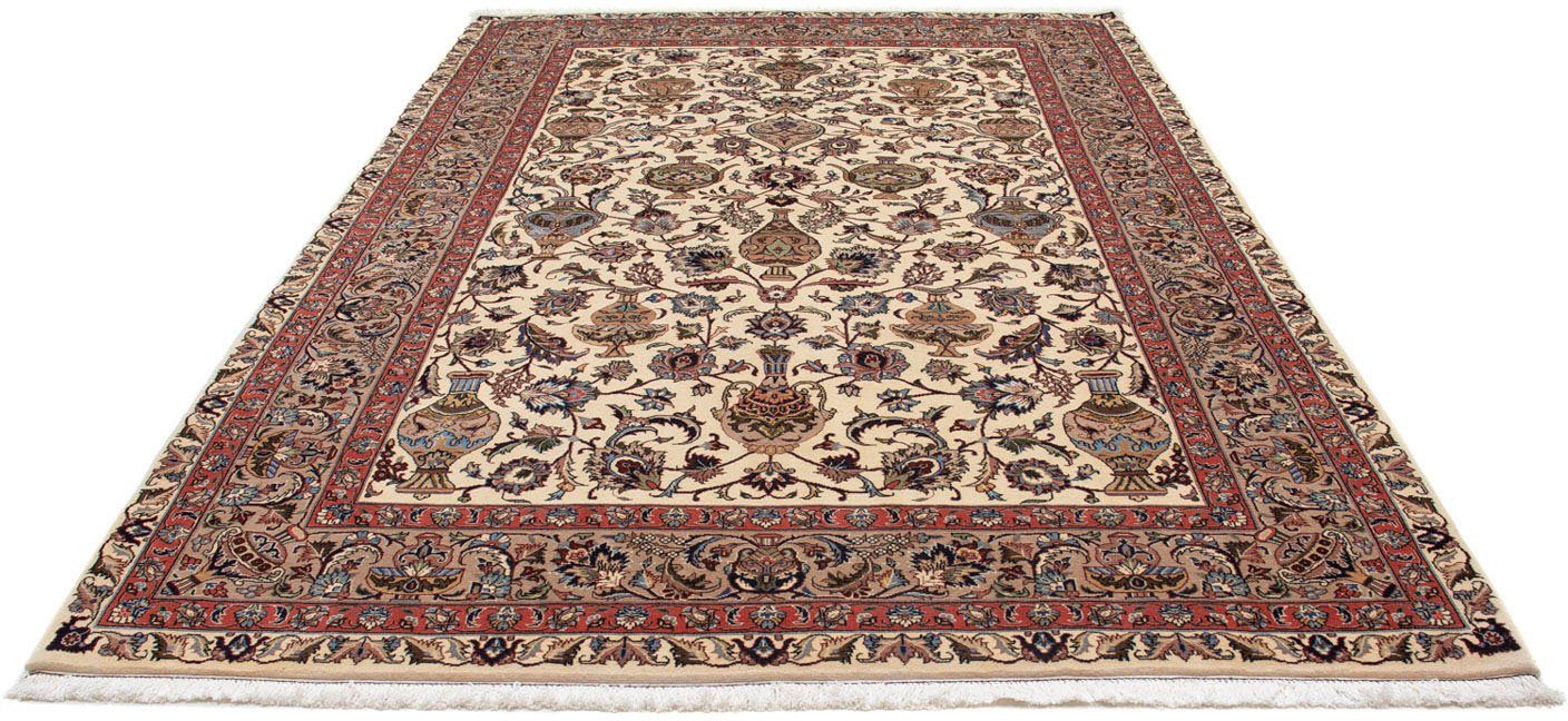morgenland Wollen kleed Kaschmar bloemmotief beige 296 x 201 cm Uniek exemplaar met certificaat