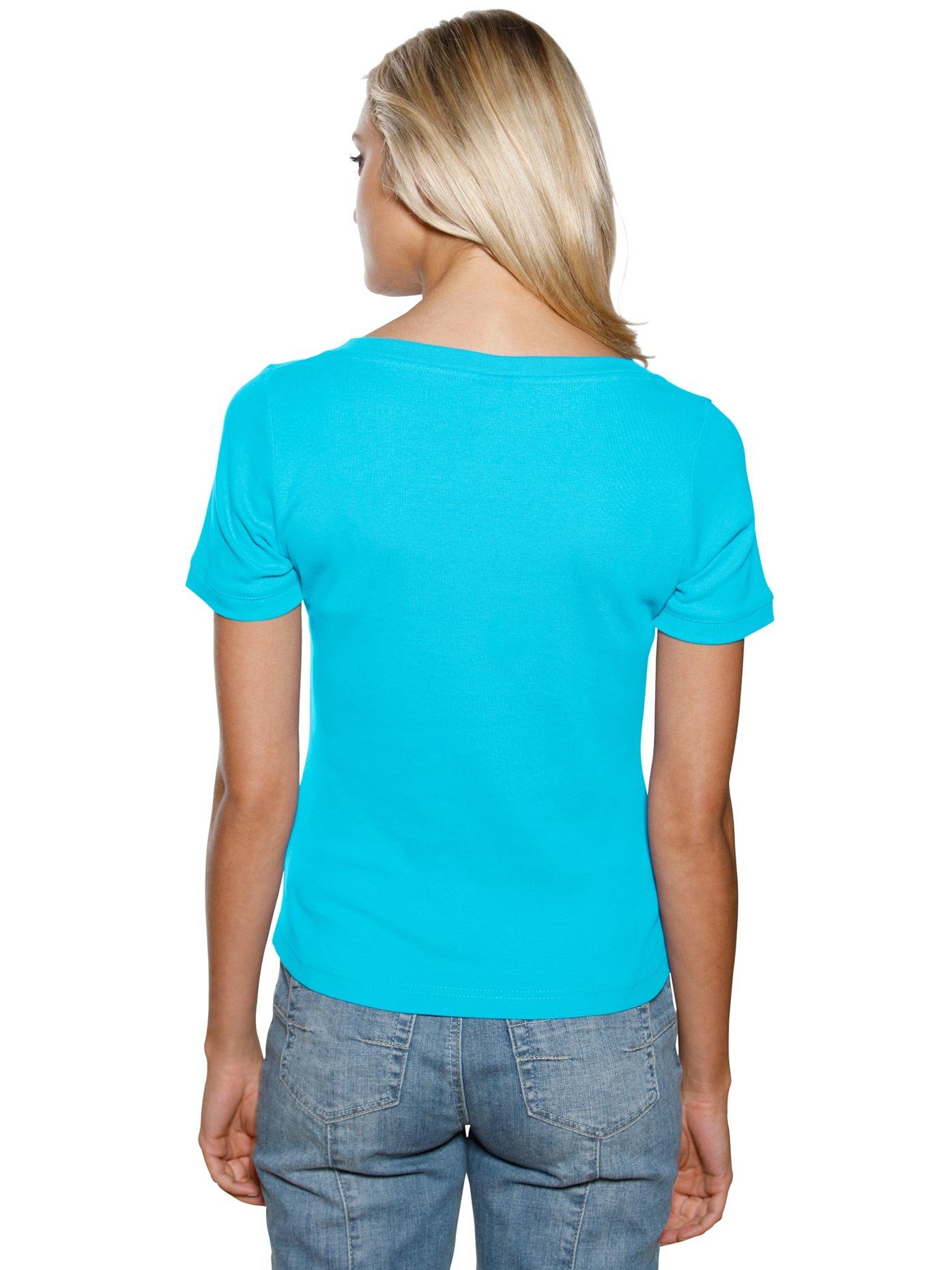 heine Shirt met korte mouwen Shirt met carréhals (1-delig)