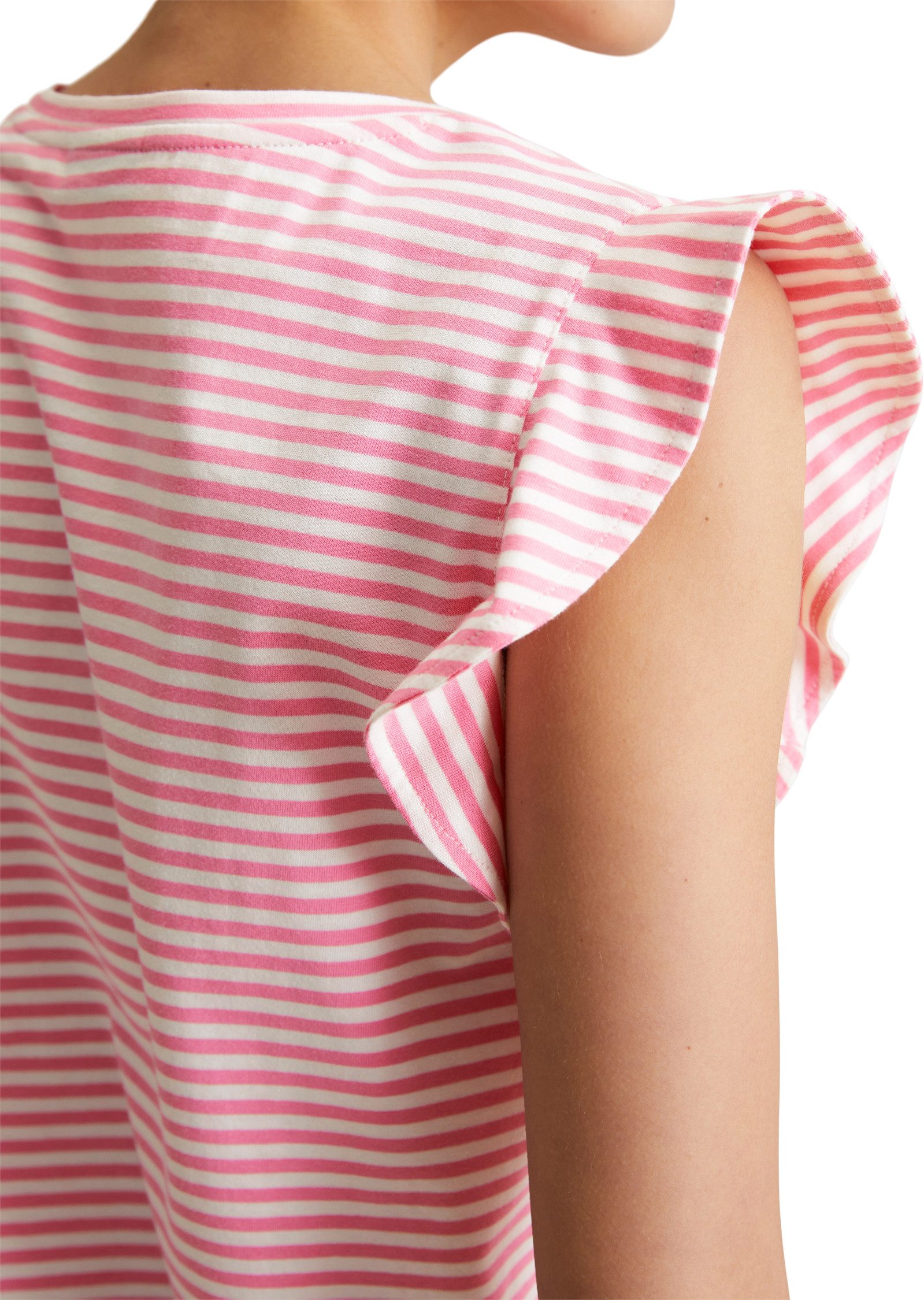 Marc O'Polo DENIM T-shirt met tijdloos streepjespatroon