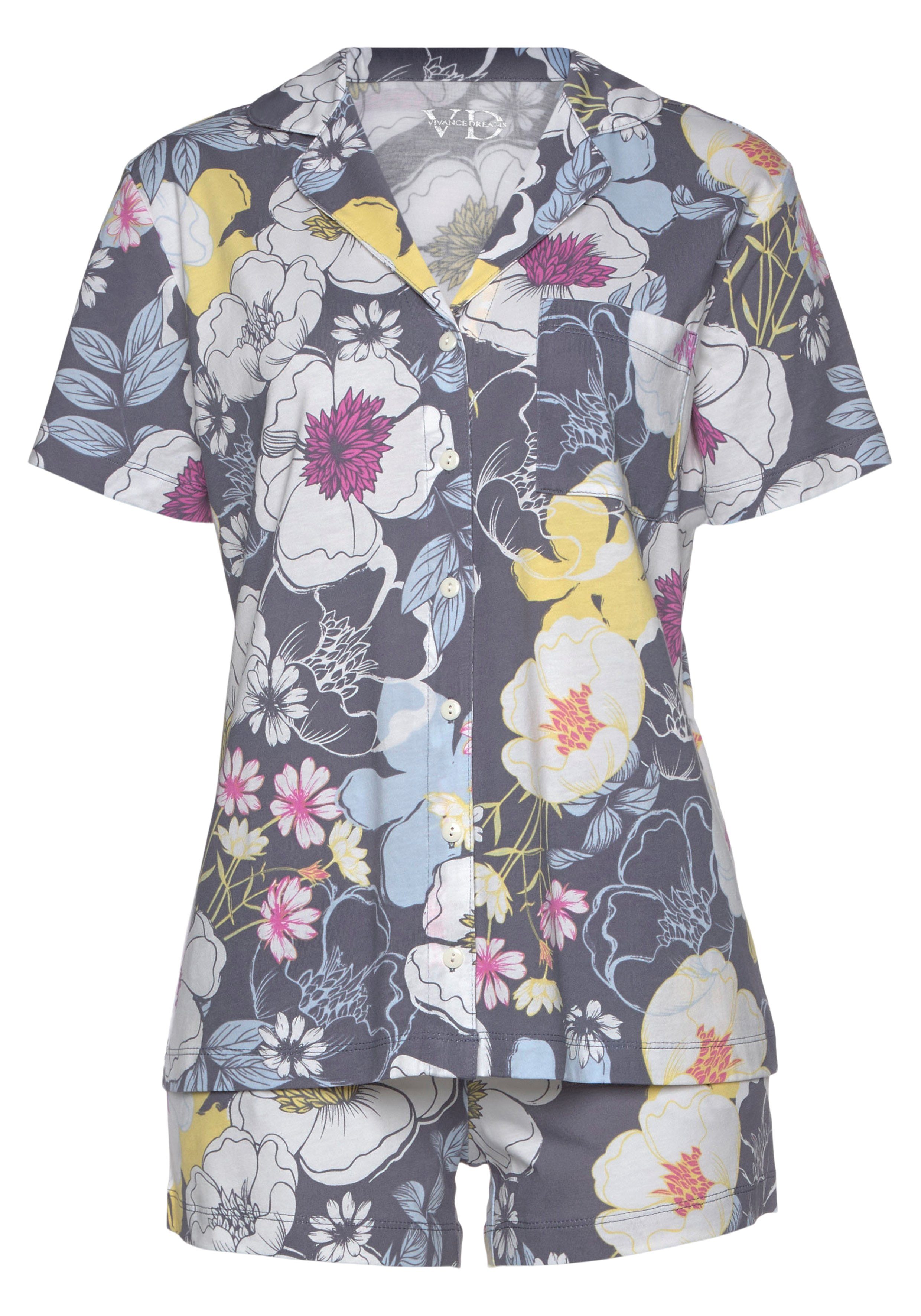 Vivance Dreams Shortama in mooi patroon (2-delig)