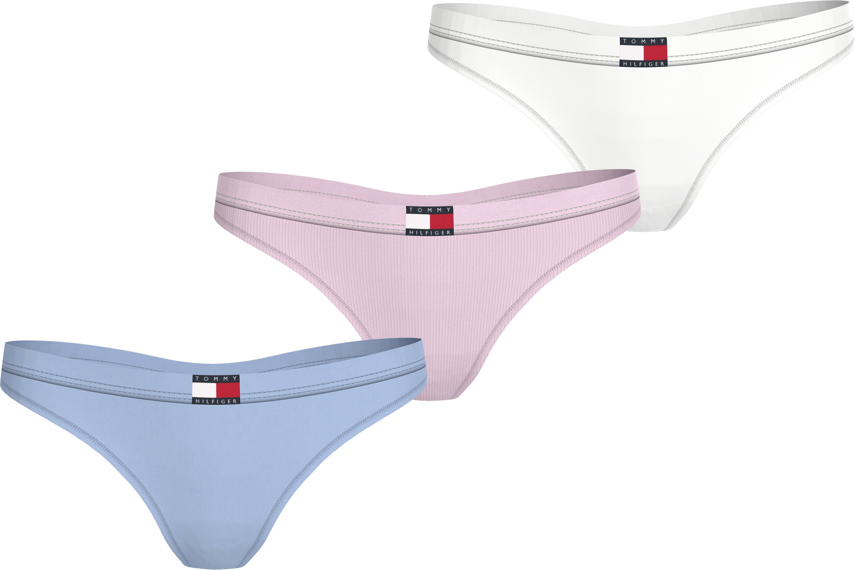 Tommy Hilfiger Underwear String 3 PACK FLAG THONG (EXT. SIZE) (3 stuks)