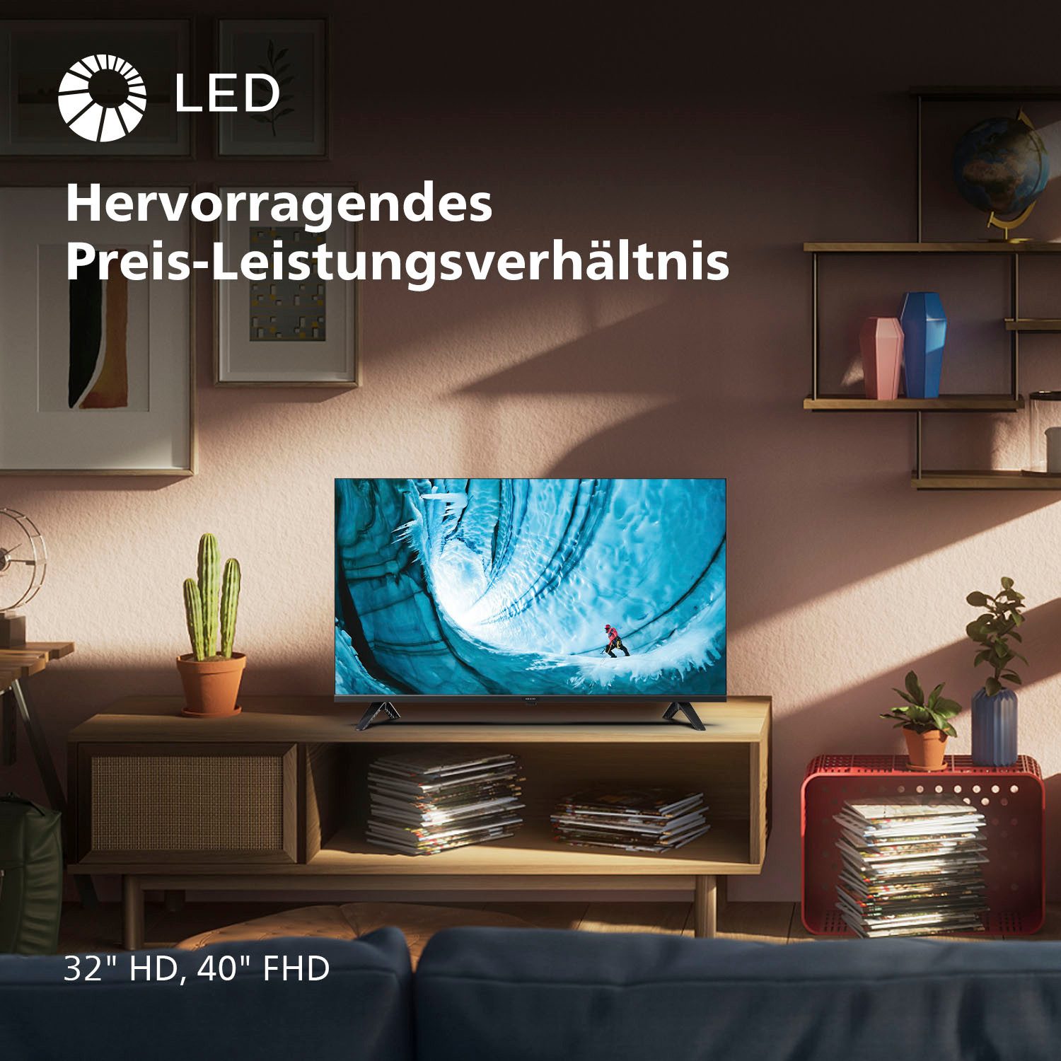 Philips Led-TV, 80 cm / 32", HD, Smart TV