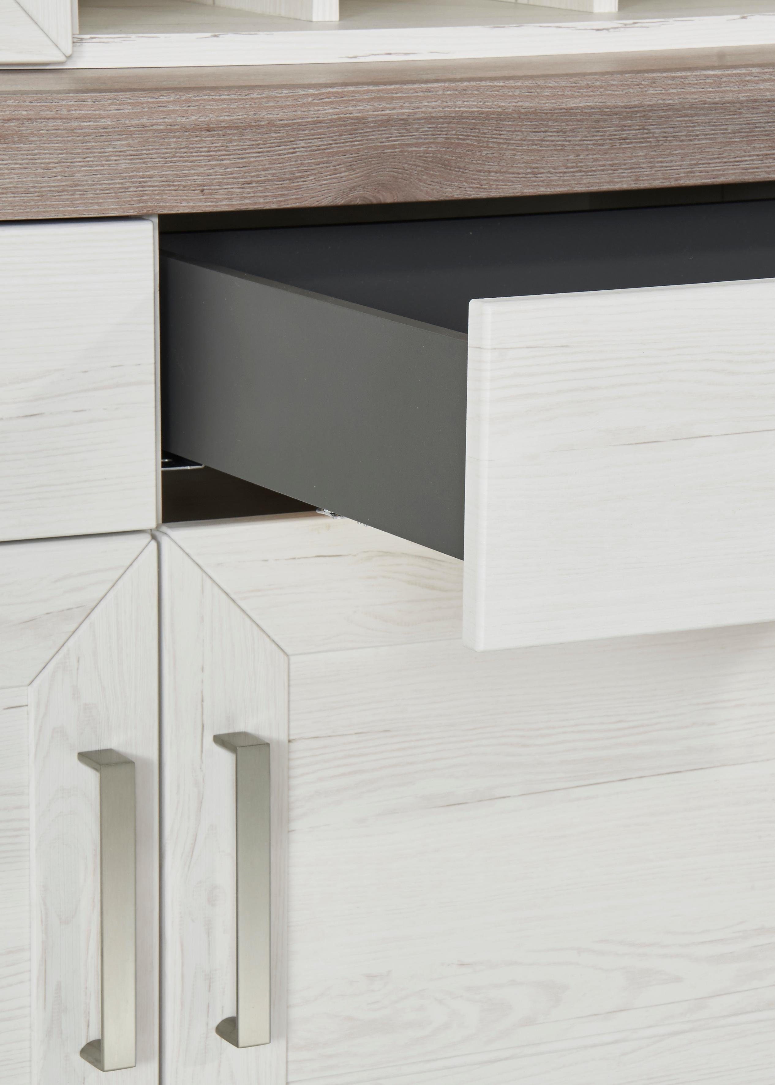 set one by Musterring Kastenset York met glazen deuren, optioneel met verlichting, 3 kleuren, breedte 184 cm (2 stuks)