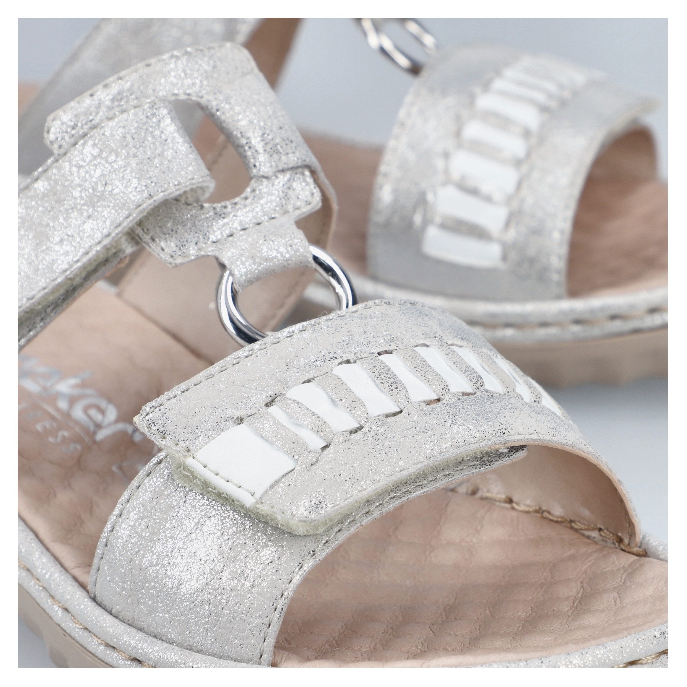 Rieker Slippers , zomerschoen, strandschoen met verstelbare klittenbandsluitingen