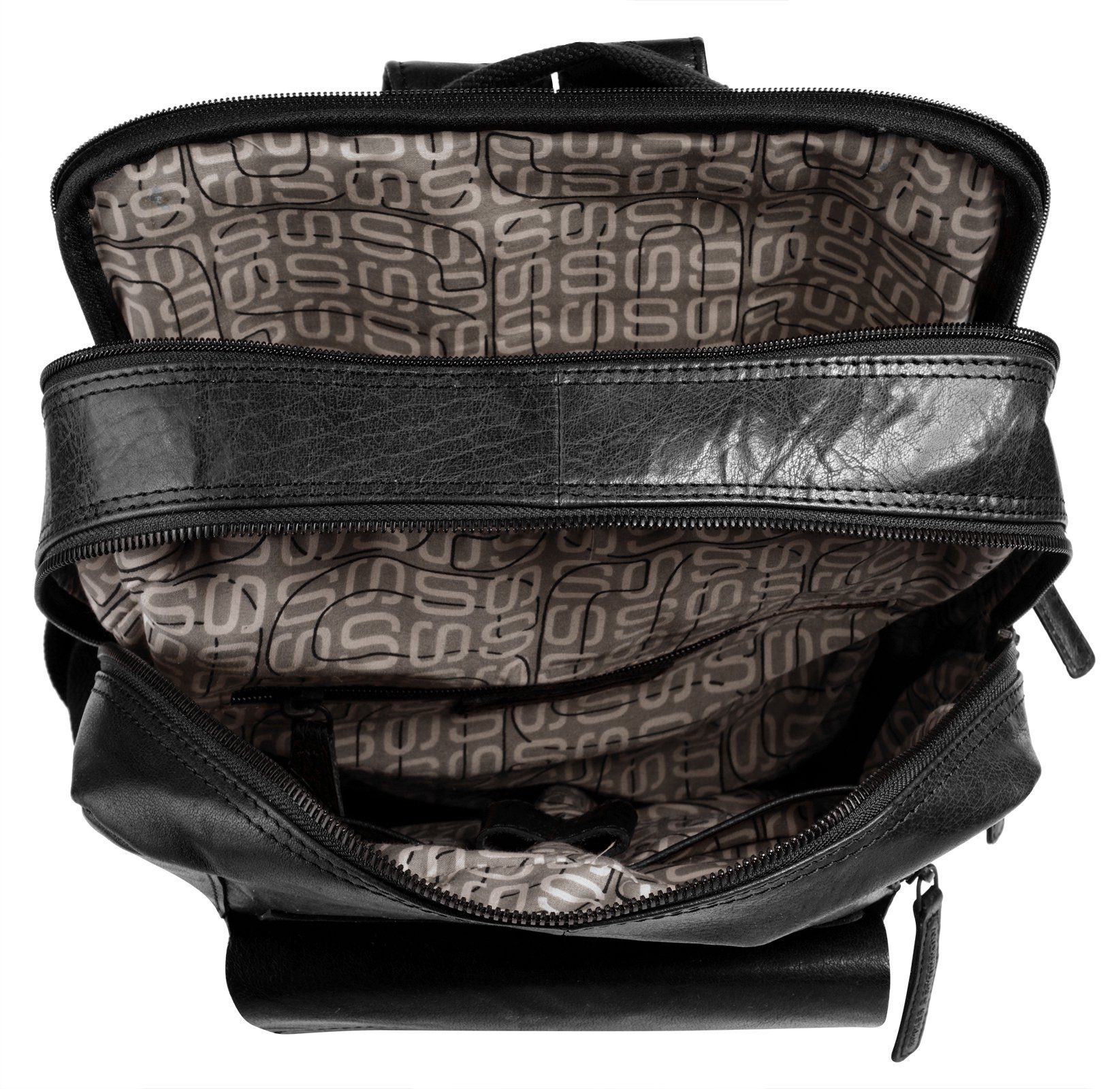 Spikes & Sparrow Laptoprugzak echt leder