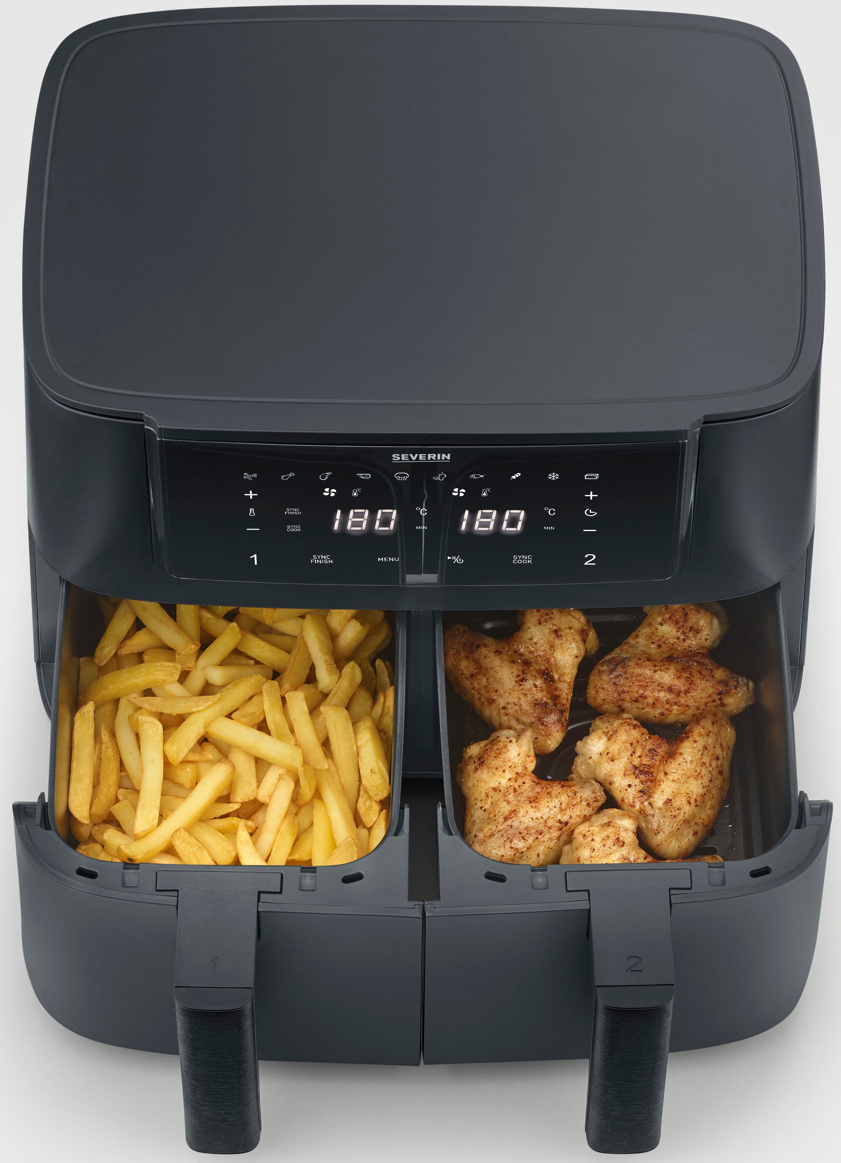 Severin Airfryer FR 2463 2 x 4 l "Dual"