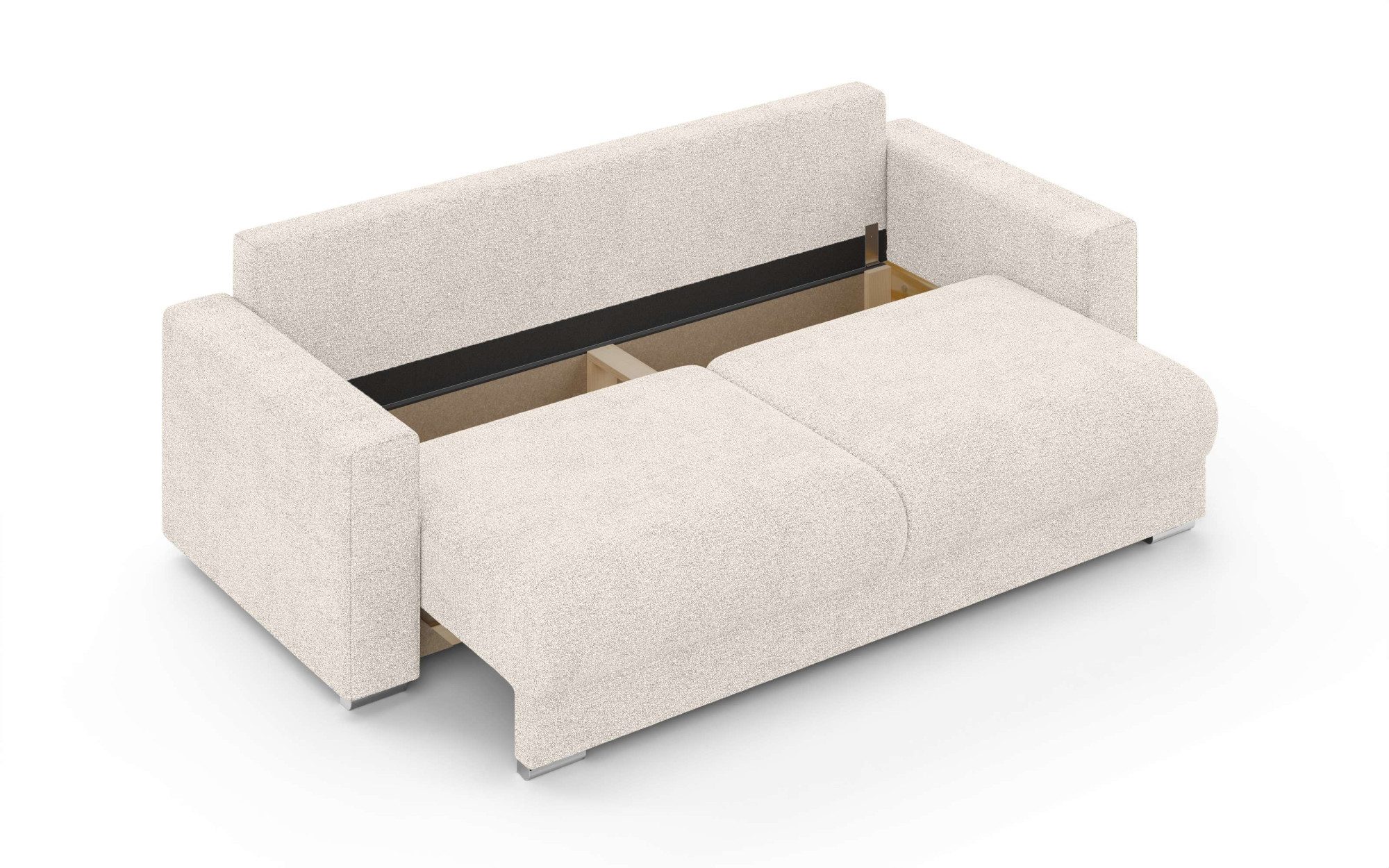 INOSIGN 3-zitsbank Stevinson slaapbank met bedlade, afmetingen B/H/D: 229/87/97 cm