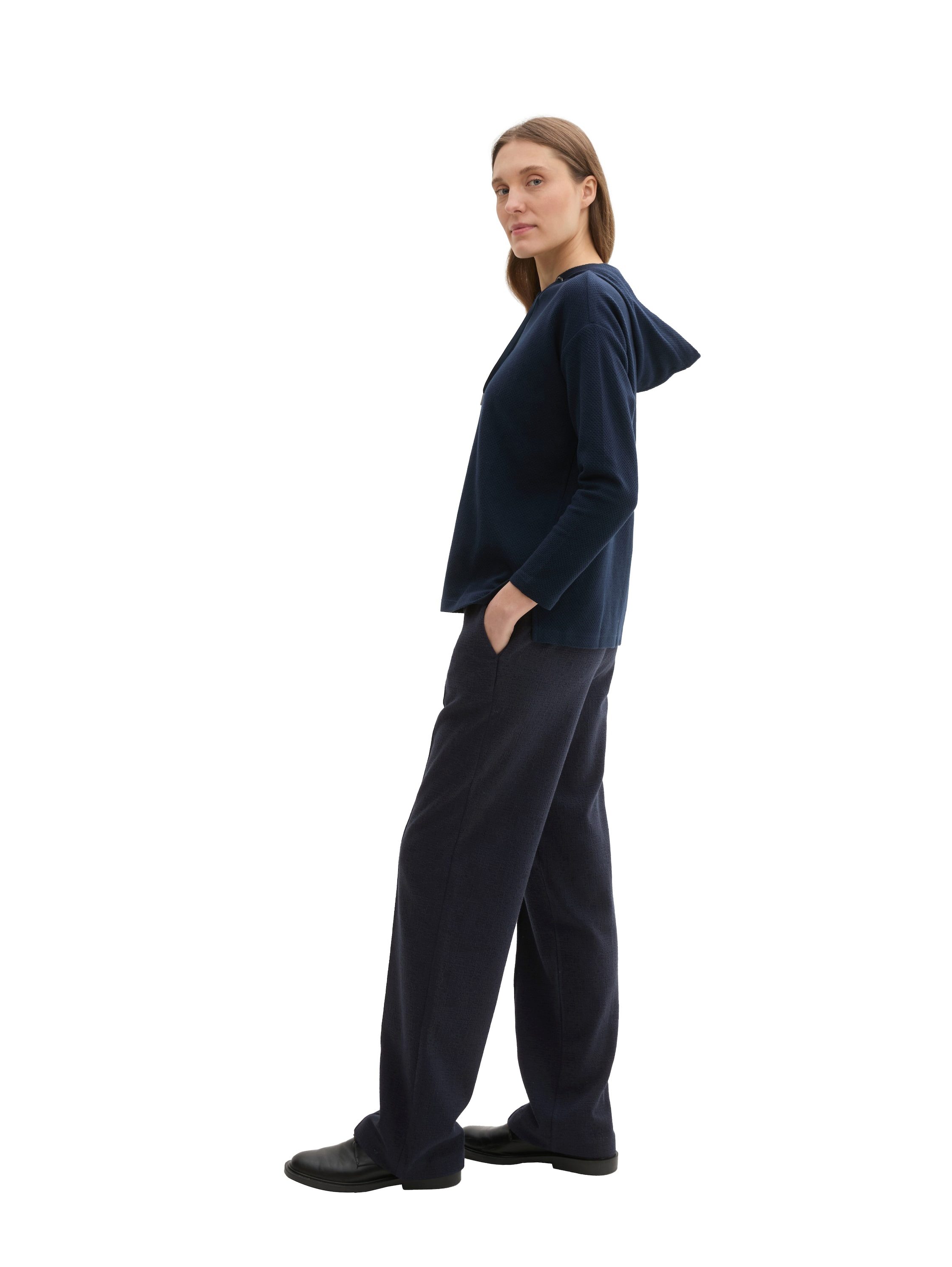 Tom Tailor Jerseybroek Lea Straight met elastische taille