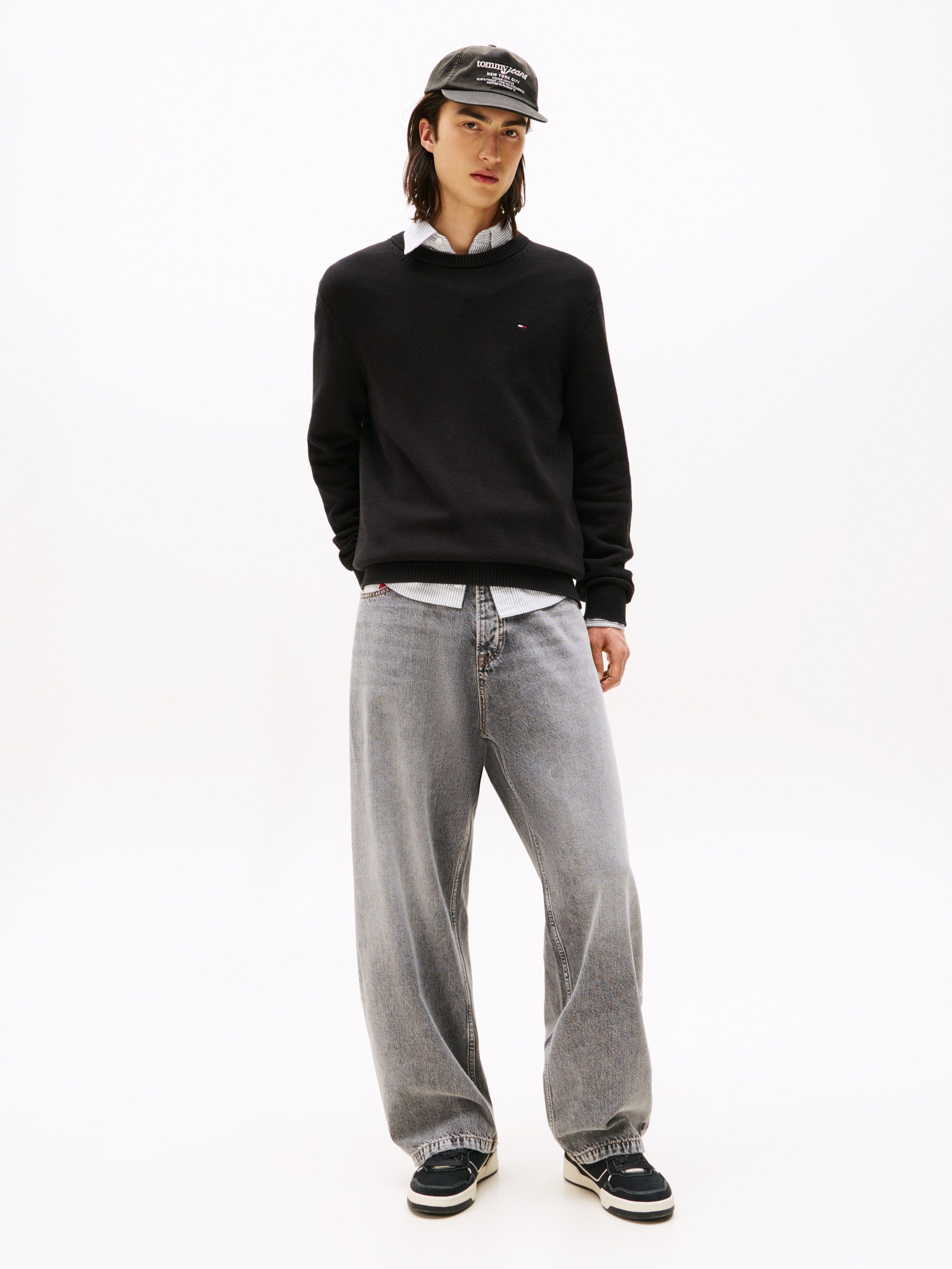 TOMMY JEANS Trui met ronde hals Slim fit met ronde hals