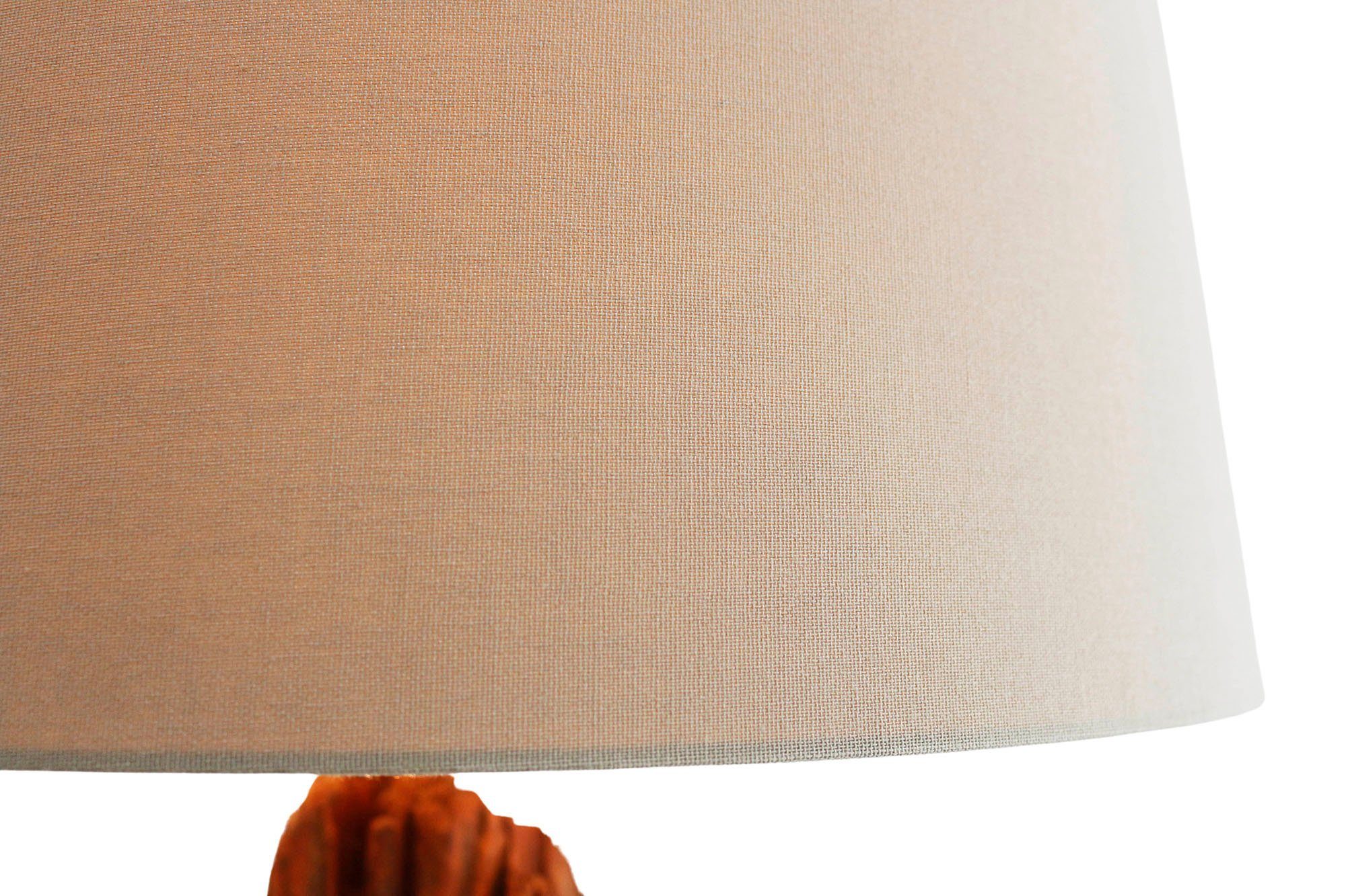 SalesFever Staande lamp Rosy handgemaakt, met linnen kap (1 stuk)