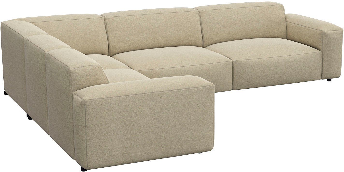 FLEXLUX Hoekbank Lucera, super comfortabel door hoogwaardige zitconstructie met koudschuim