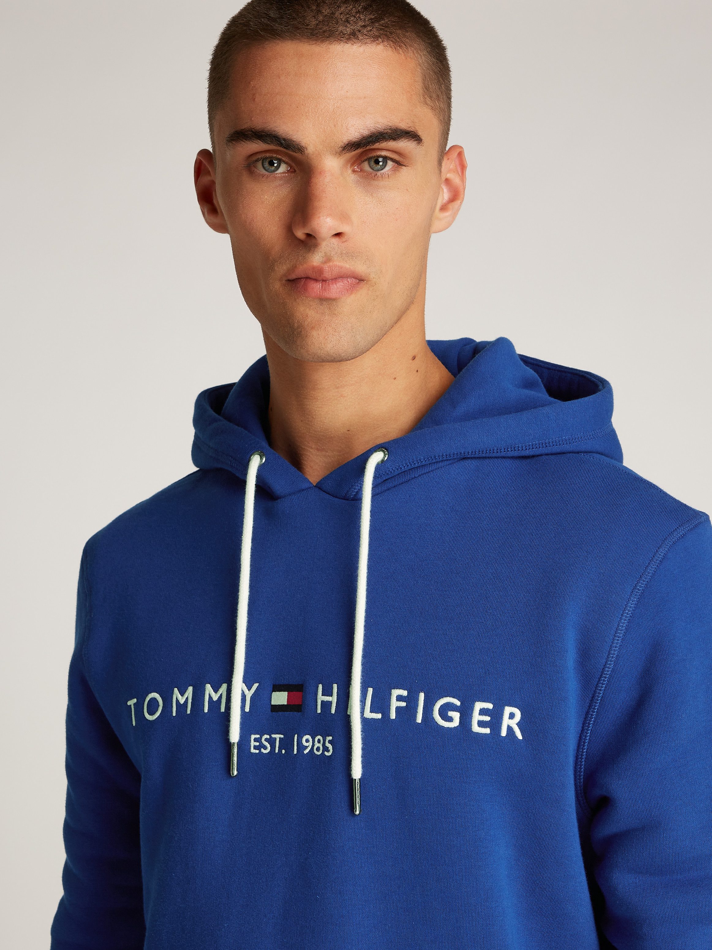 Tommy Hilfiger Hoodie TOMMY LOGO HOODY met capuchon en kangoeroezak
