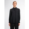 eterna blouse met lange mouwen 1863 by eterna - premium staande kraag zwart