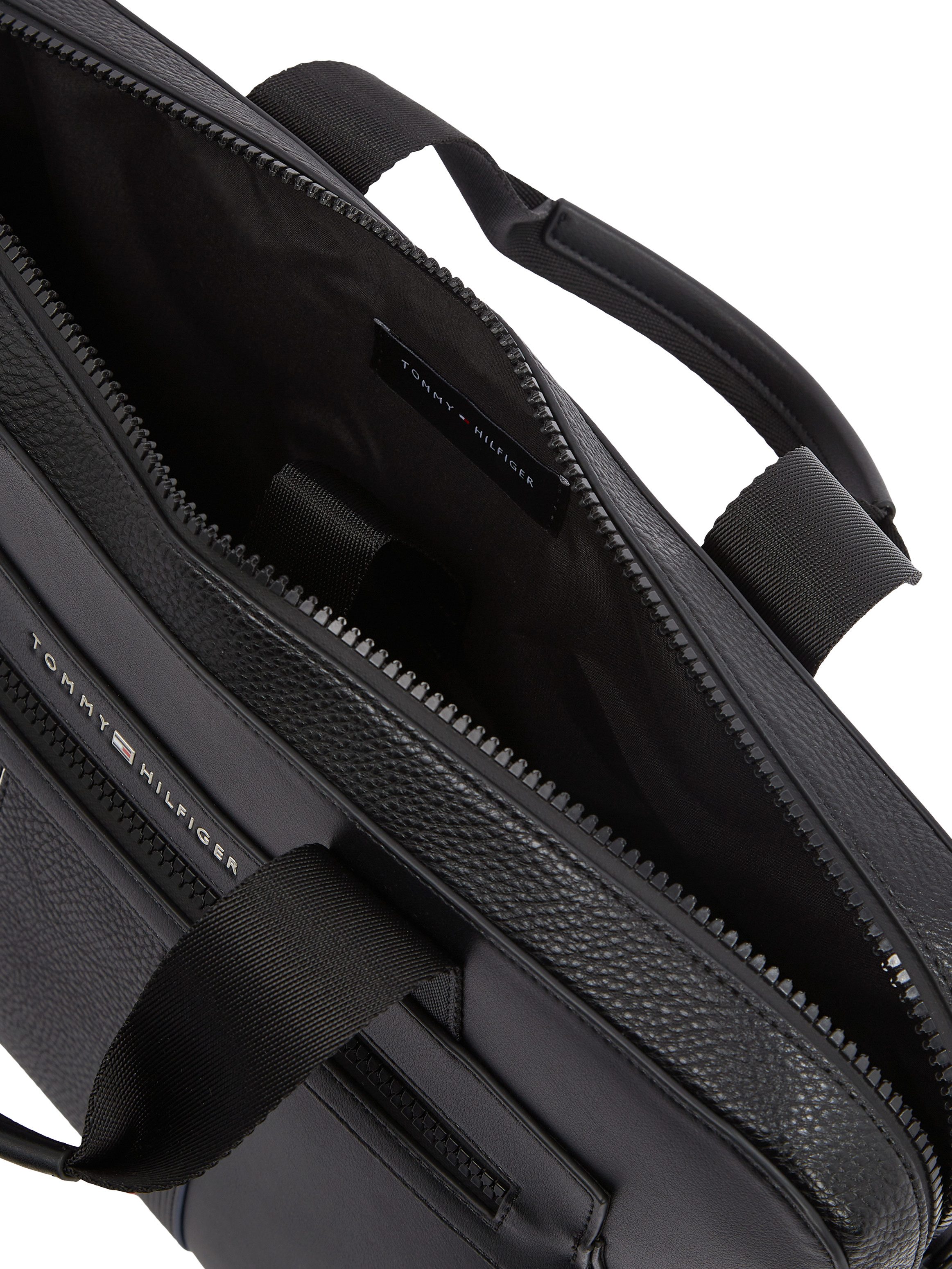 Tommy Hilfiger Laptoptas TH FOUNDATION COMPUTER BAG , dames messengerbag, handtas, schoudertas met rits