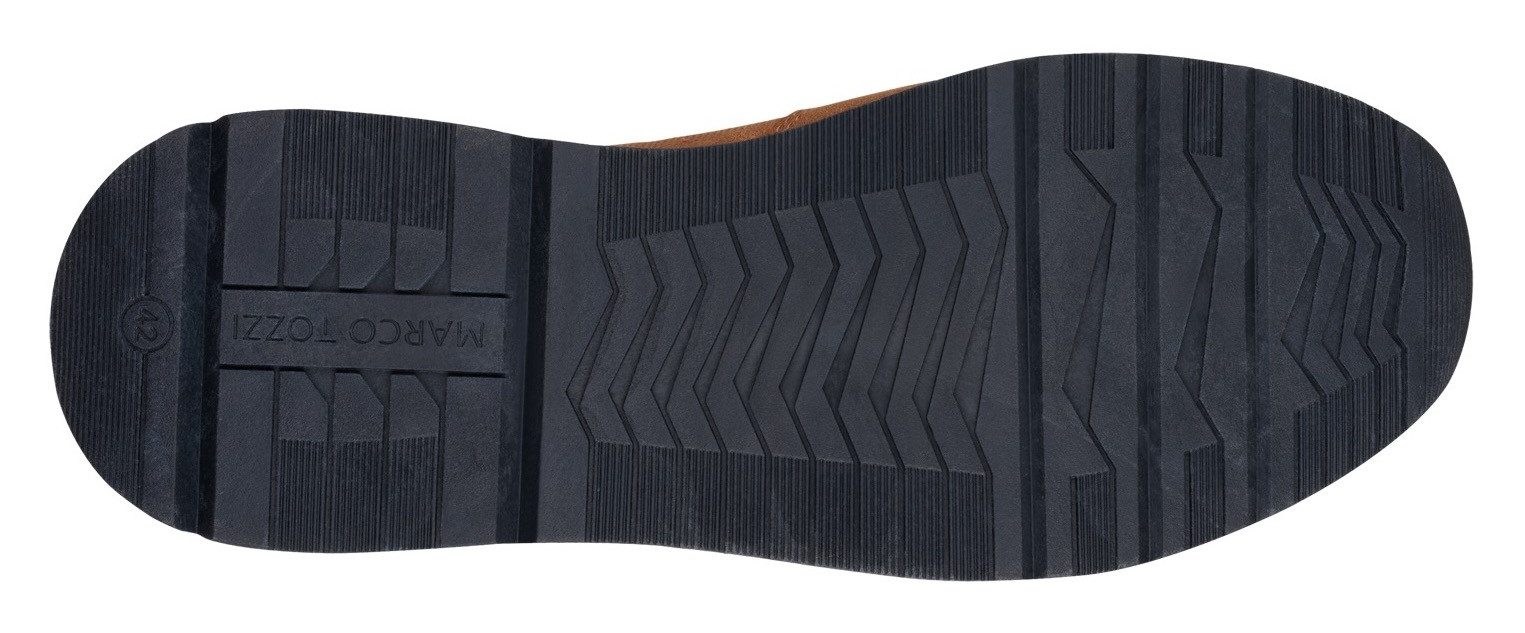 Marco Tozzi Sneakers met sleehak , vrijetijdsschoen, halfschoen, veterschoen met praktische rits