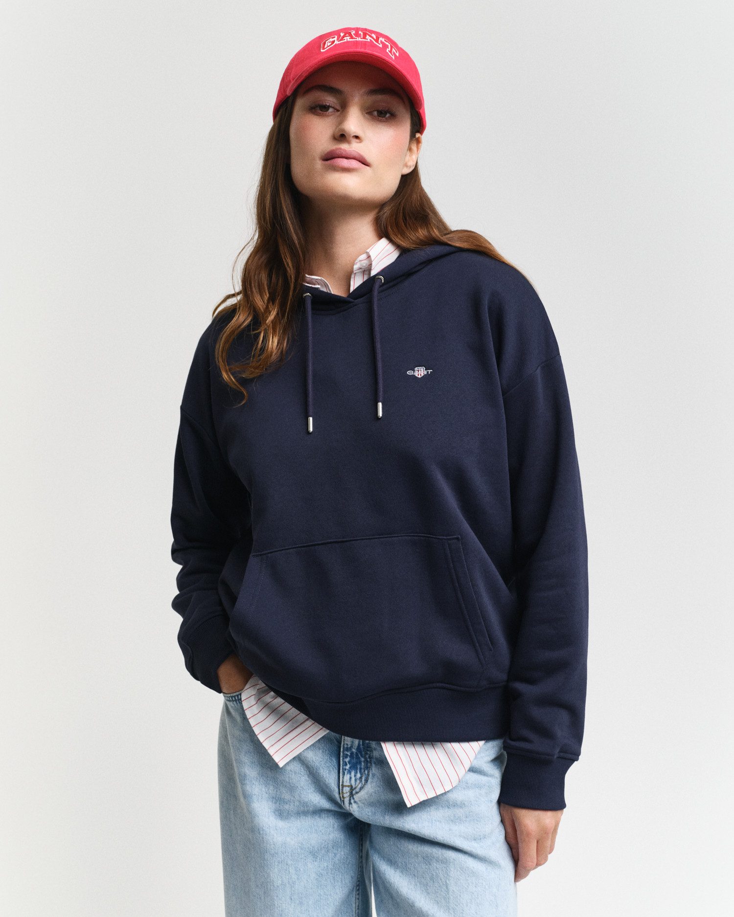 Gant Hoodie SHIELD HOODIE Grafische -borduursel op de borst