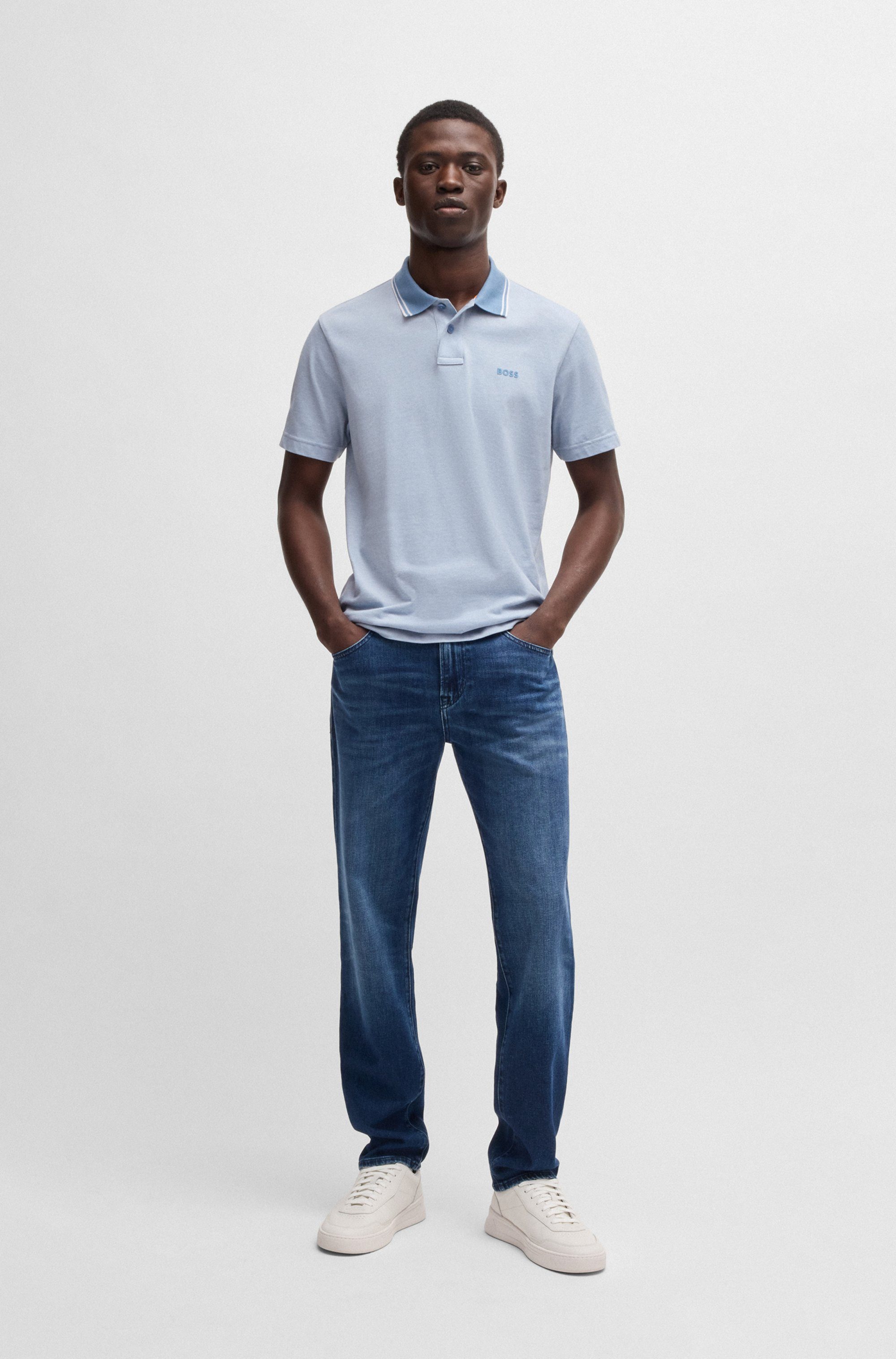 Boss Orange Poloshirt PeoxfordNew met een polokraag