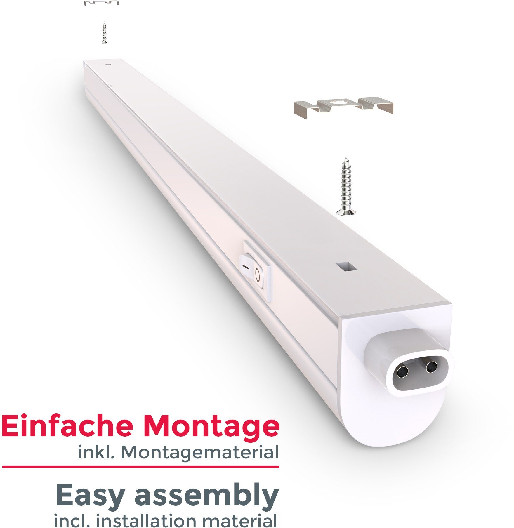 B.K.Licht Lichtstrook Onderbouwlamp, 8W 700lm, lichtbalk, keuken, verlichting, kast