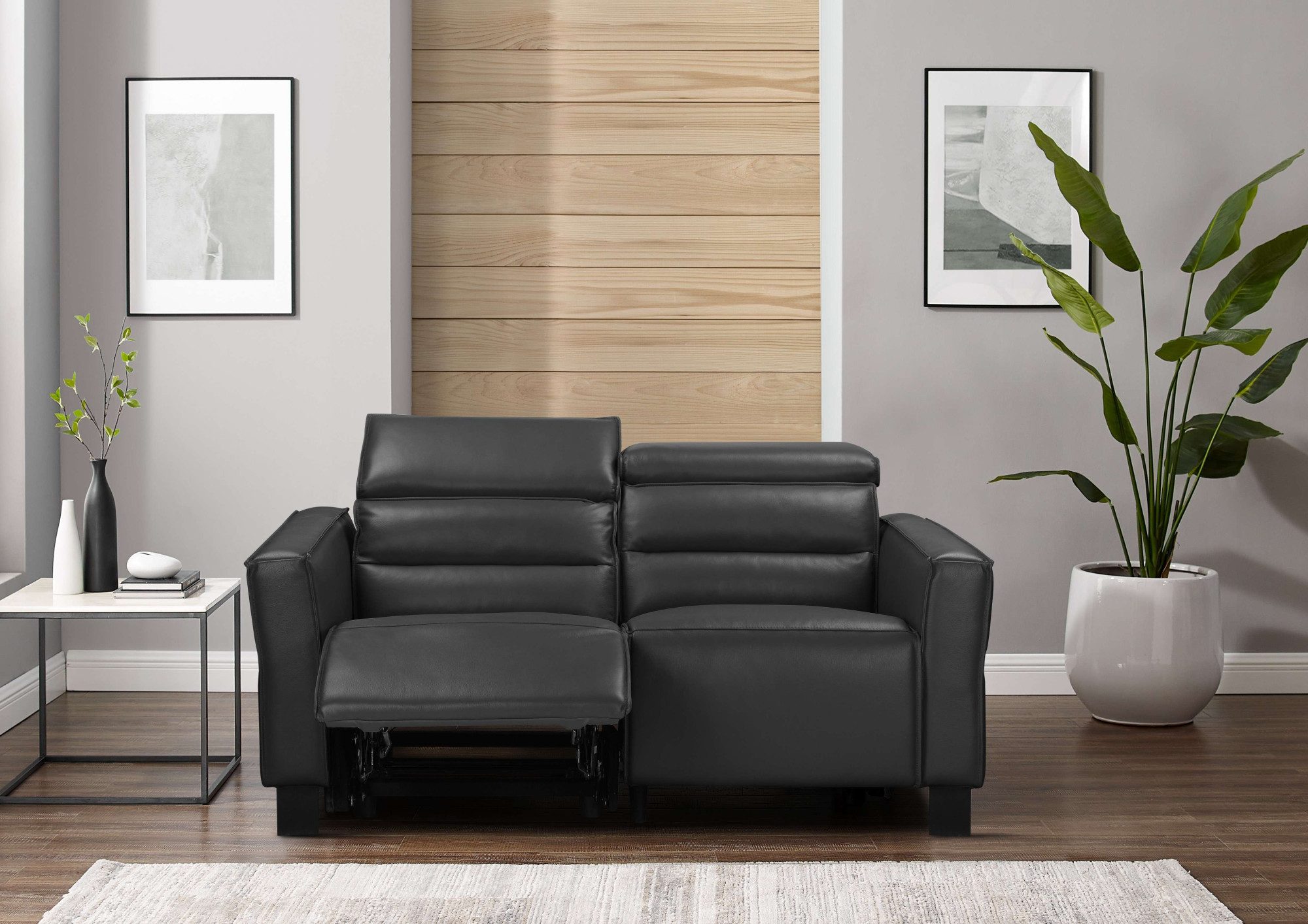 Places of Style 2-zitsbank Carpari, 162 cm, met handmatige of elektrische relaxfunctie
