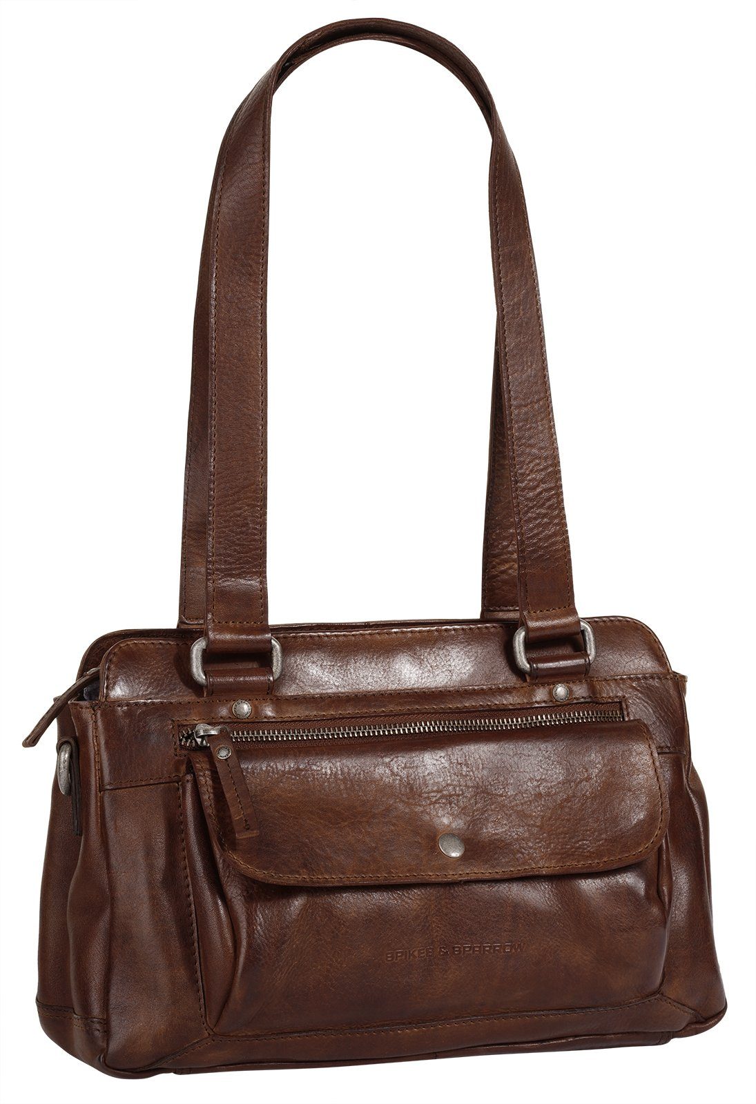 Spikes & Sparrow Tas echt leder