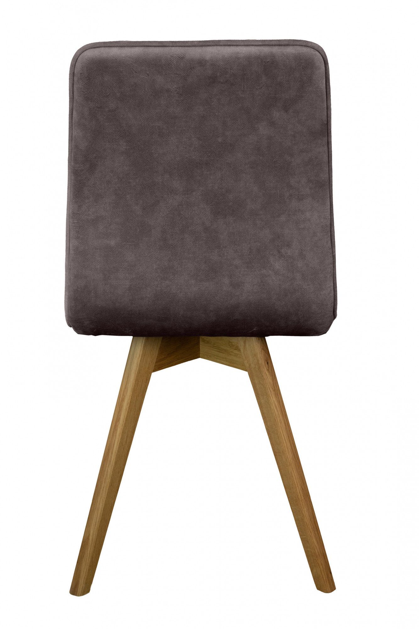 andas Eetkamerstoel Rania Massief houten frame, met bies (set, 2 stuks)