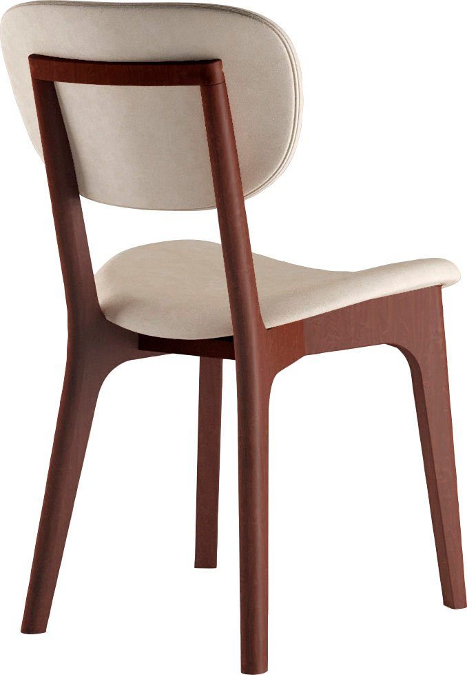 INOSIGN Stoel COZY Made in Italy Frame in beuken, kersen- of notenhout, massief hout, designstoel (set, 2 stuks)