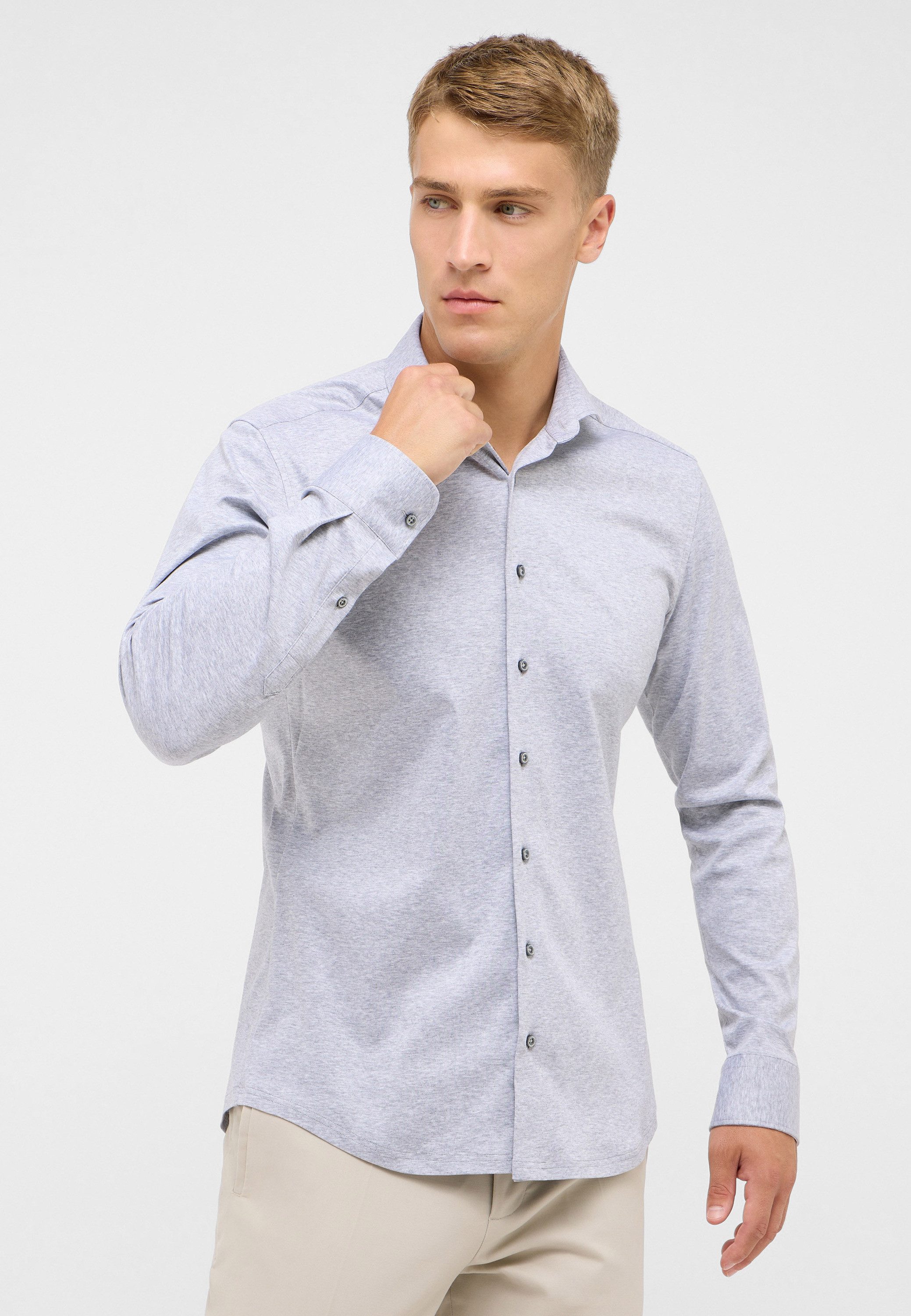 Eterna Overhemd met lange mouwen Slim fit