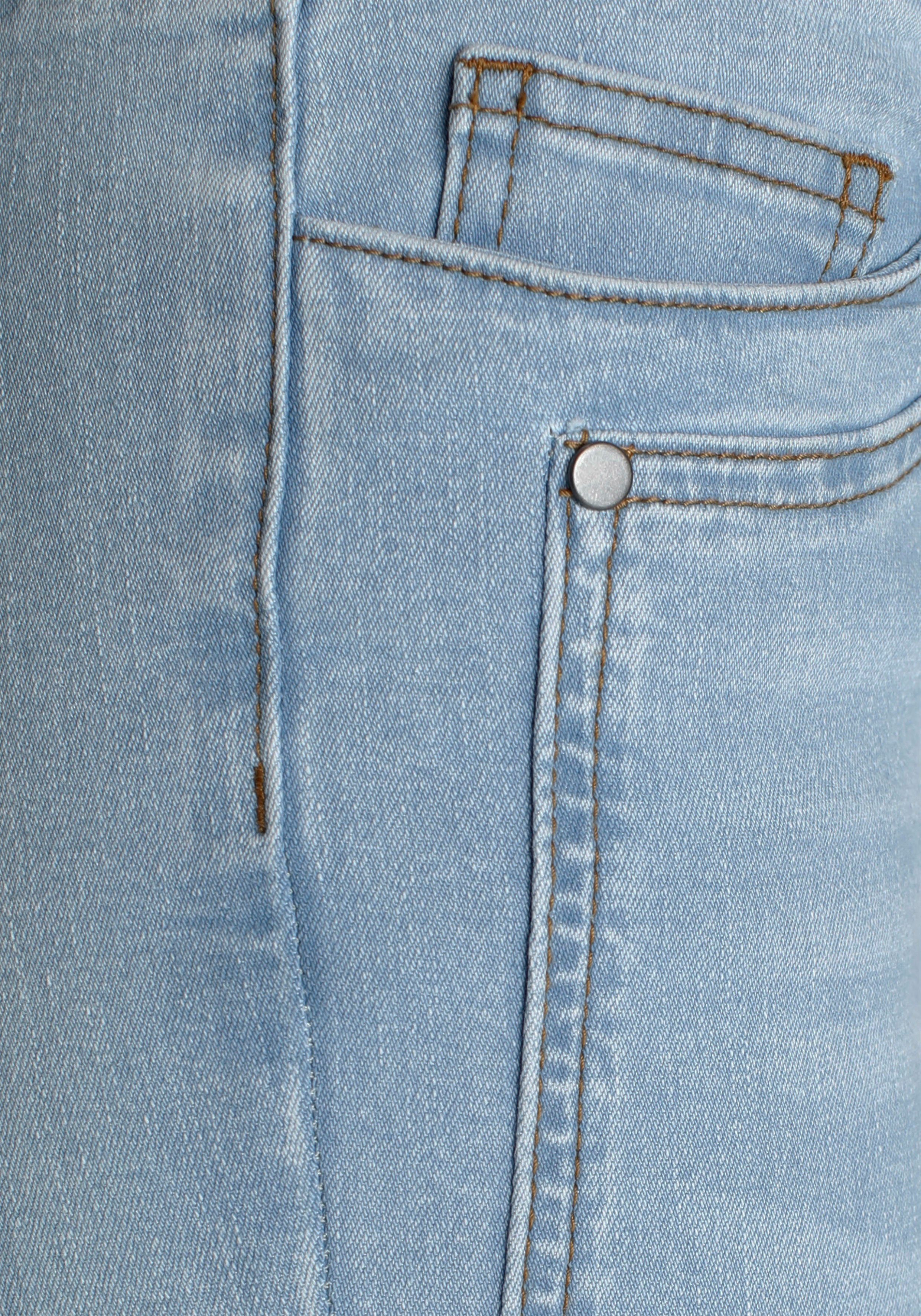 Arizona Skinny fit jeans Met geren extra-strakke been snit, lage taille