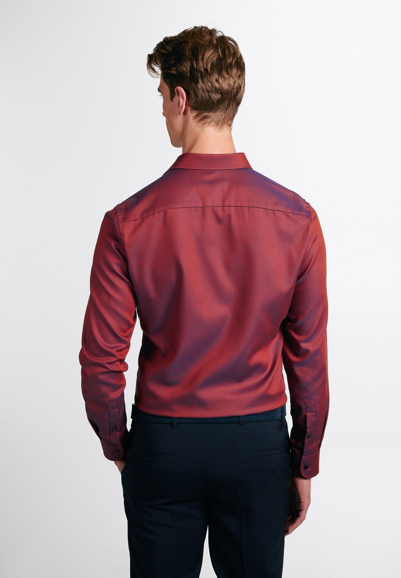 Eterna Overhemd met lange mouwen Slim fit NON IRON (strijkvrij)