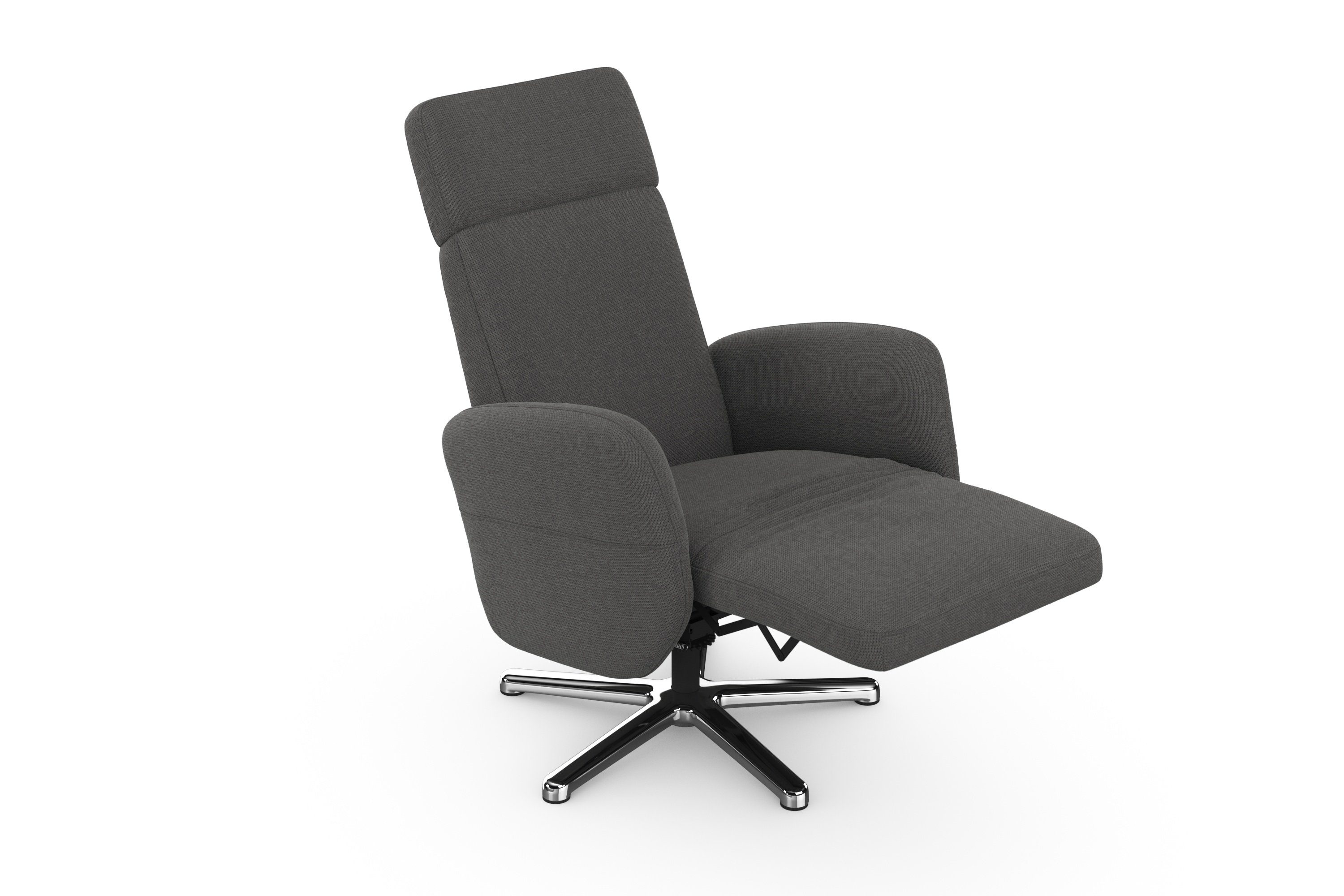 sit&more Relaxfauteuil Grenoble, incl. hoofdsteunverstelling en bekabelde afstandsbediening
