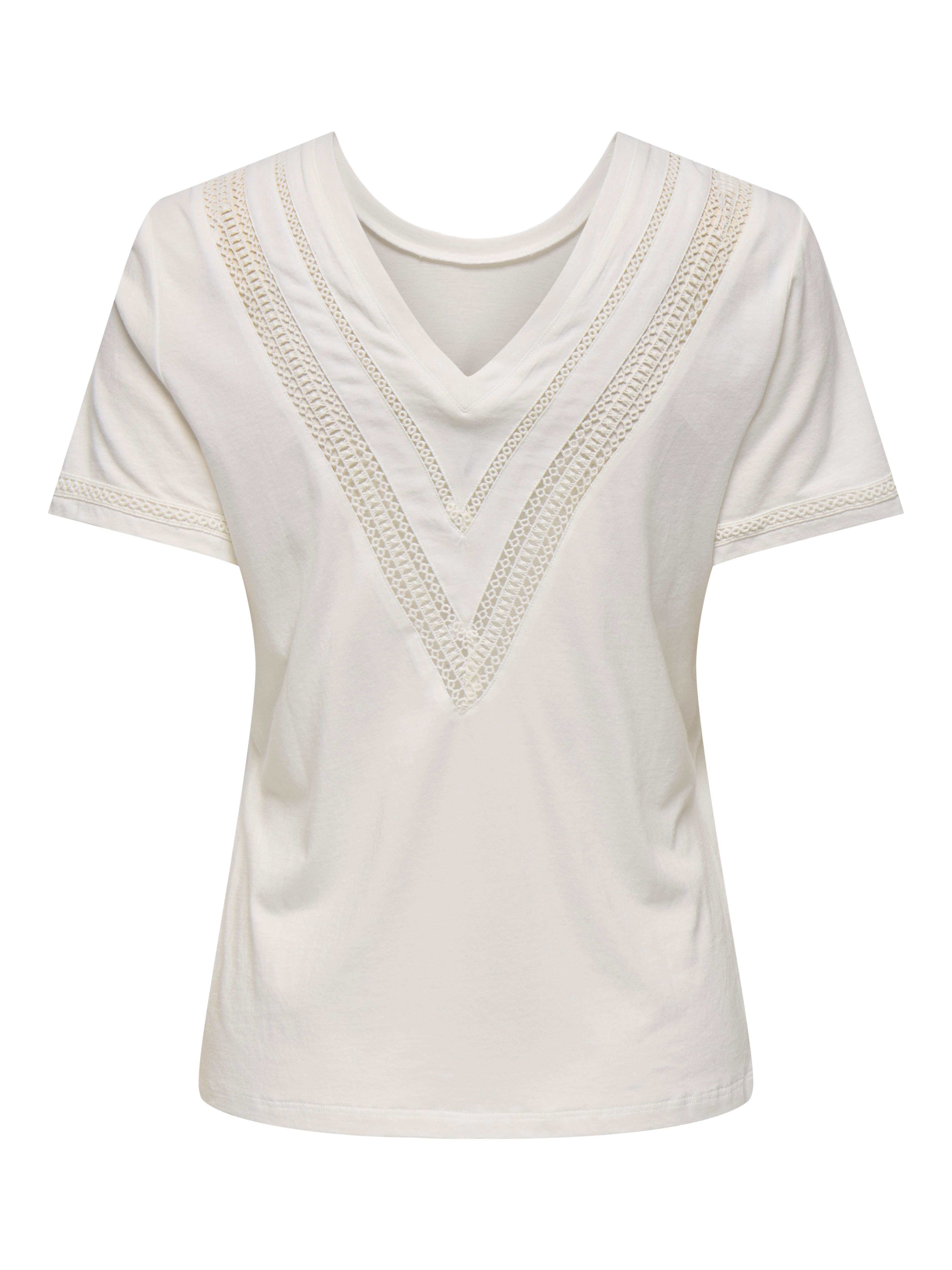 Only Shirt met korte mouwen ONLSIGRID S/S O-NECK TOP JRS