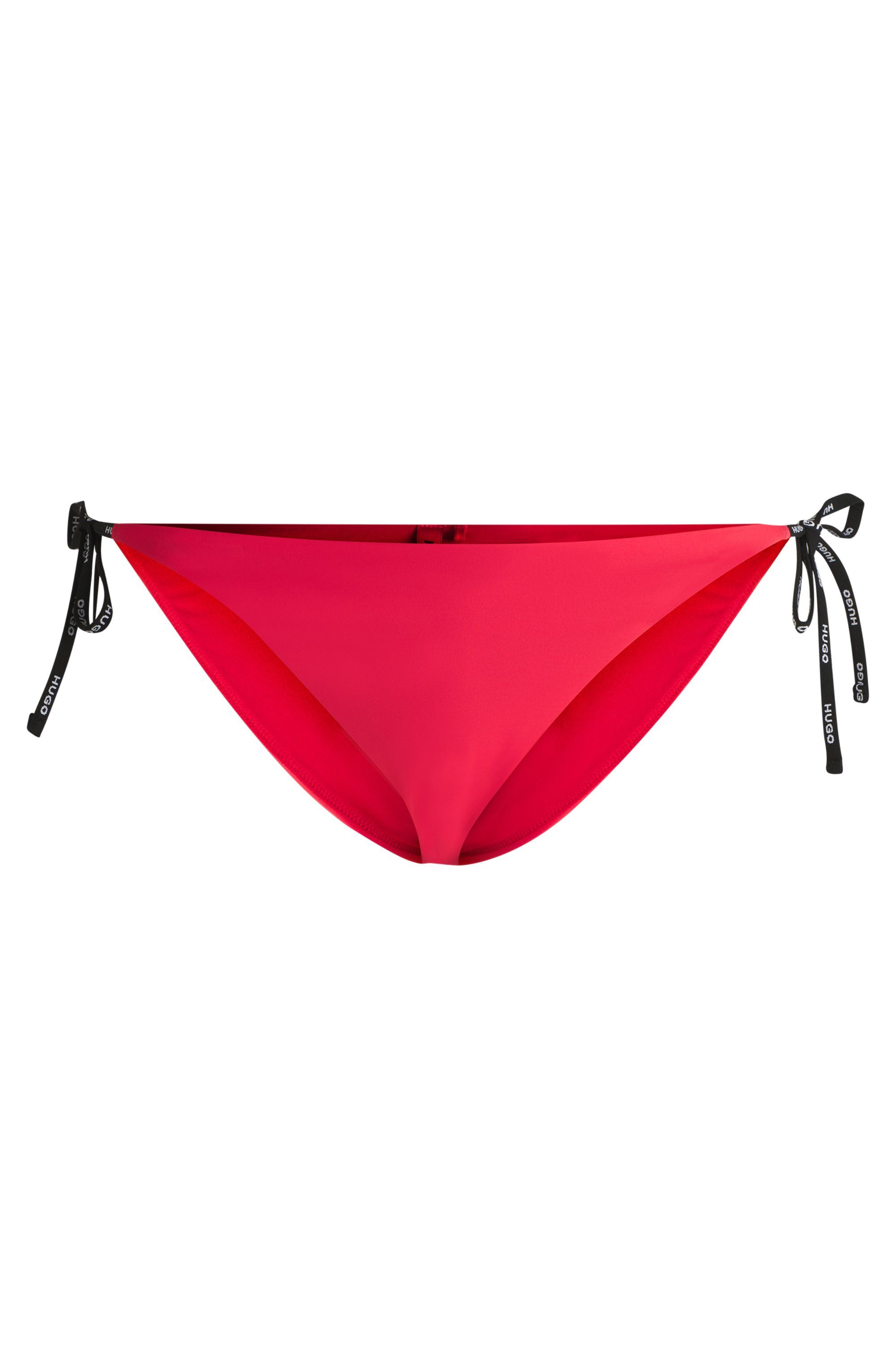 HUGO underwear Bikinibroekje PURE_SIDE TIE met contrastkleurige inzetten