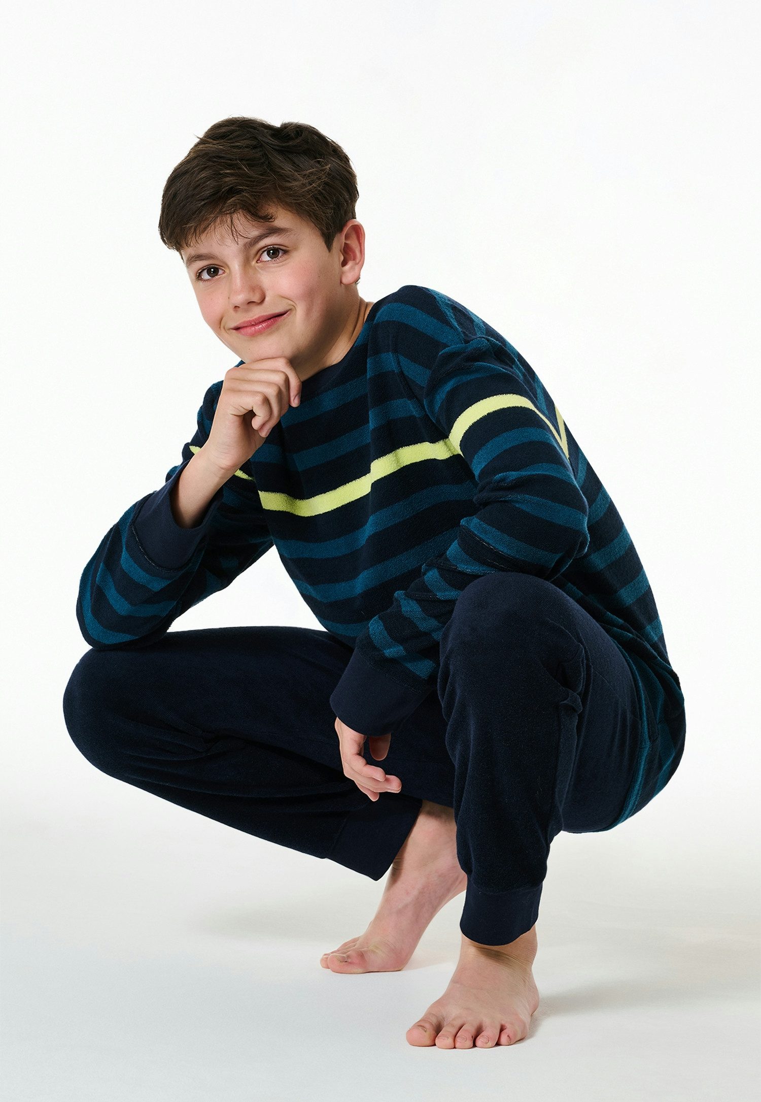 Schiesser Pyjama met color-block bovenstuk (2-delig)