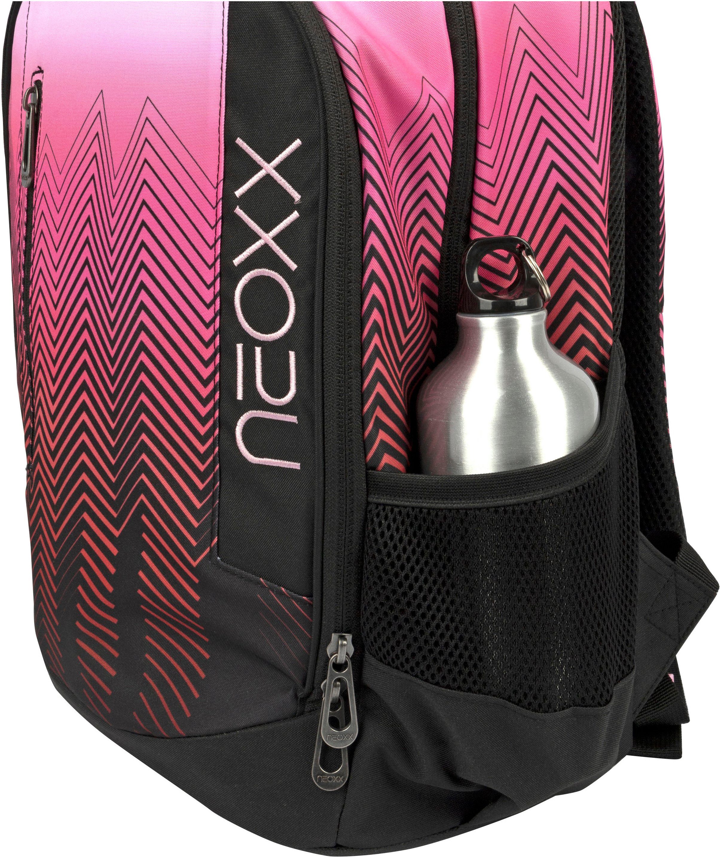 neoxx Schoolrugzak Flow, Sweet like Sunset gedeeltelijk van gerecycled materiaal