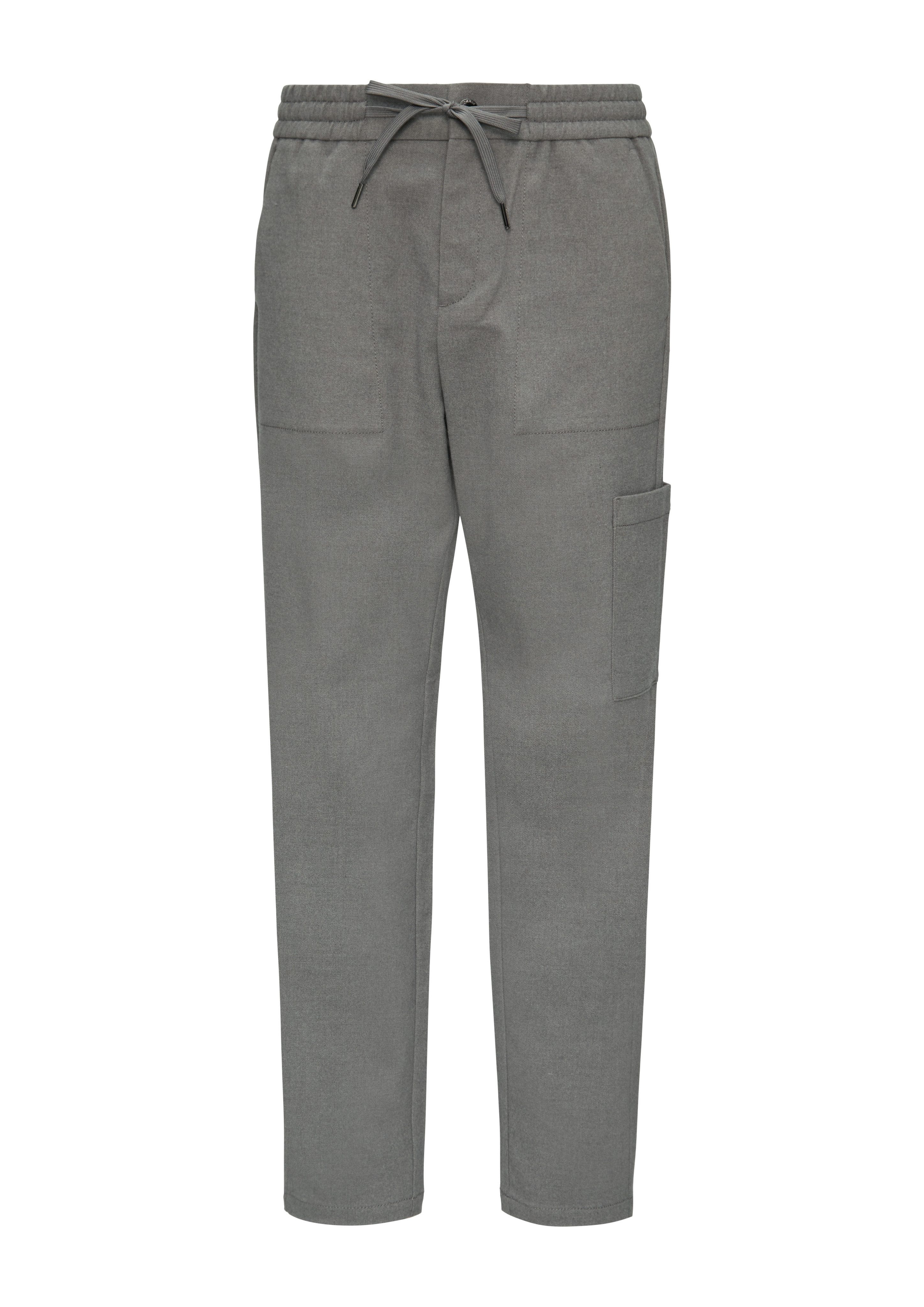 s.Oliver Stoffen broek met elastiek en bindstrik