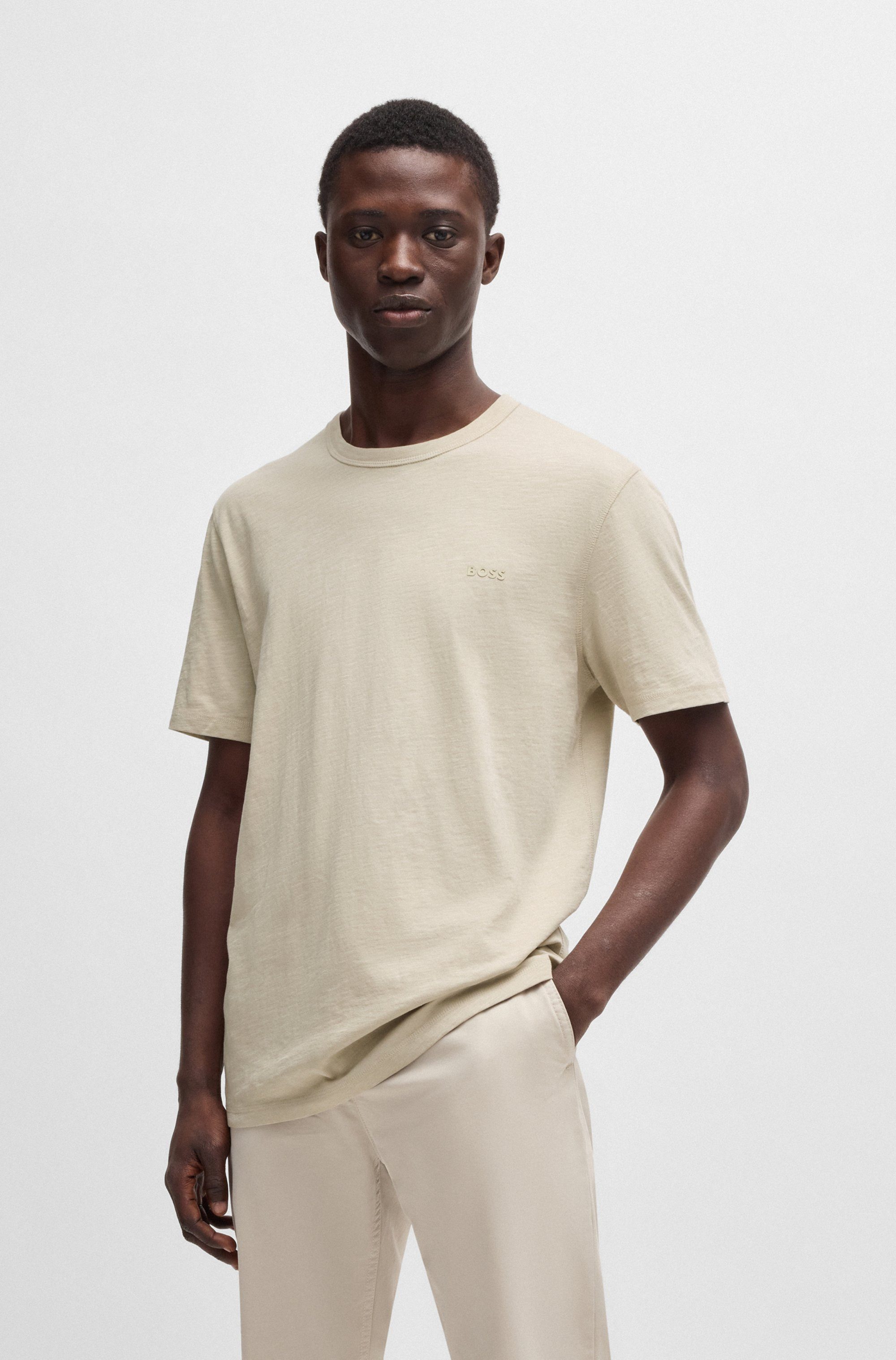 Boss Orange T-shirt Tegood met een ronde hals