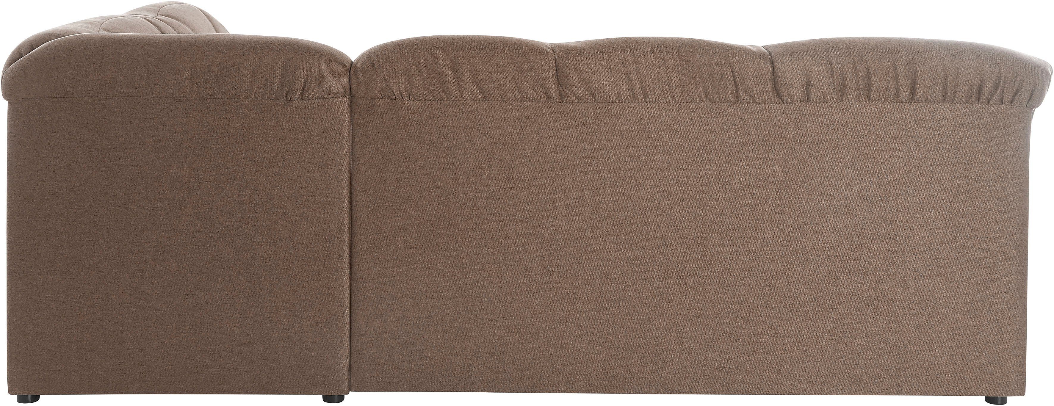 DOMO collection Hoekbank Pegnitz, elegante rugsteppingen, tijdloze vormtaal, L-vorm