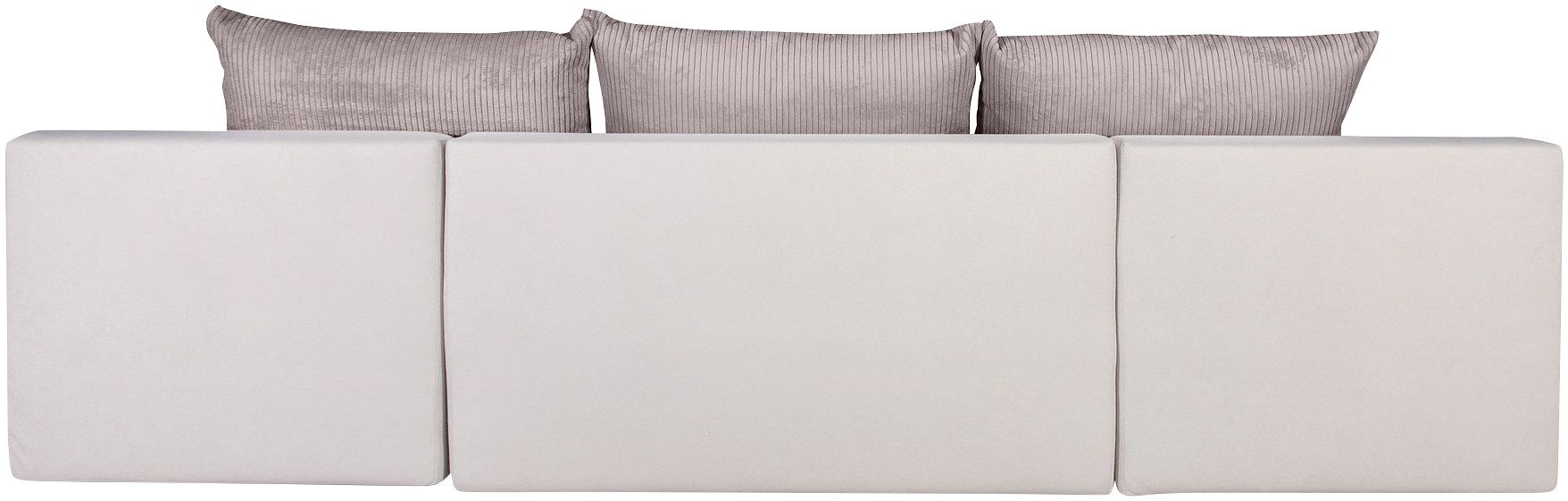 COLLECTION AB Zithoek Josy U-vorm, breedte 269 cm, platweefsel, structuur, kunstleer
